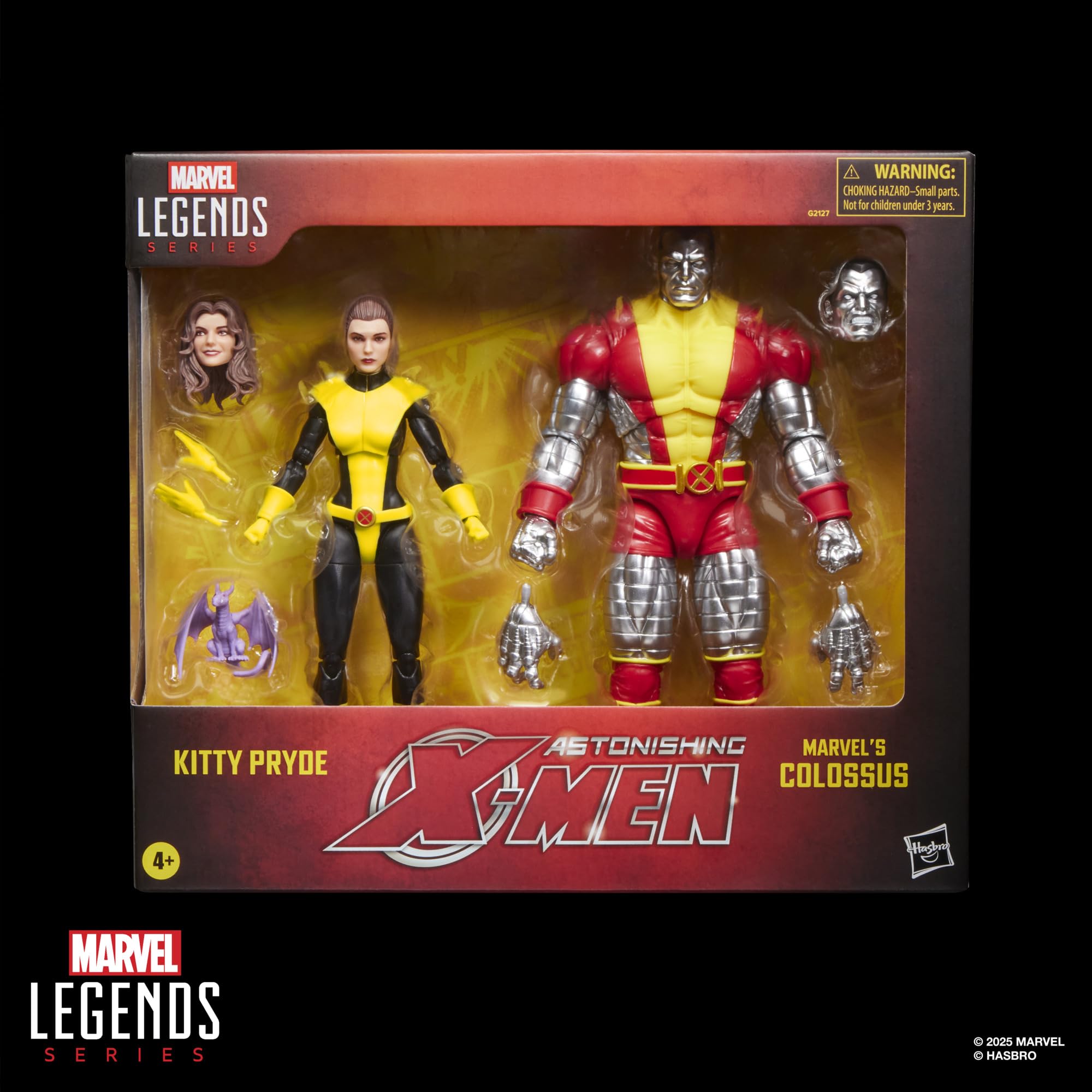 Marvel Legends Series X-Men Kitty Pryde & Marvel’s Colossus Two-Pack Action Figures | 15 cm Scale