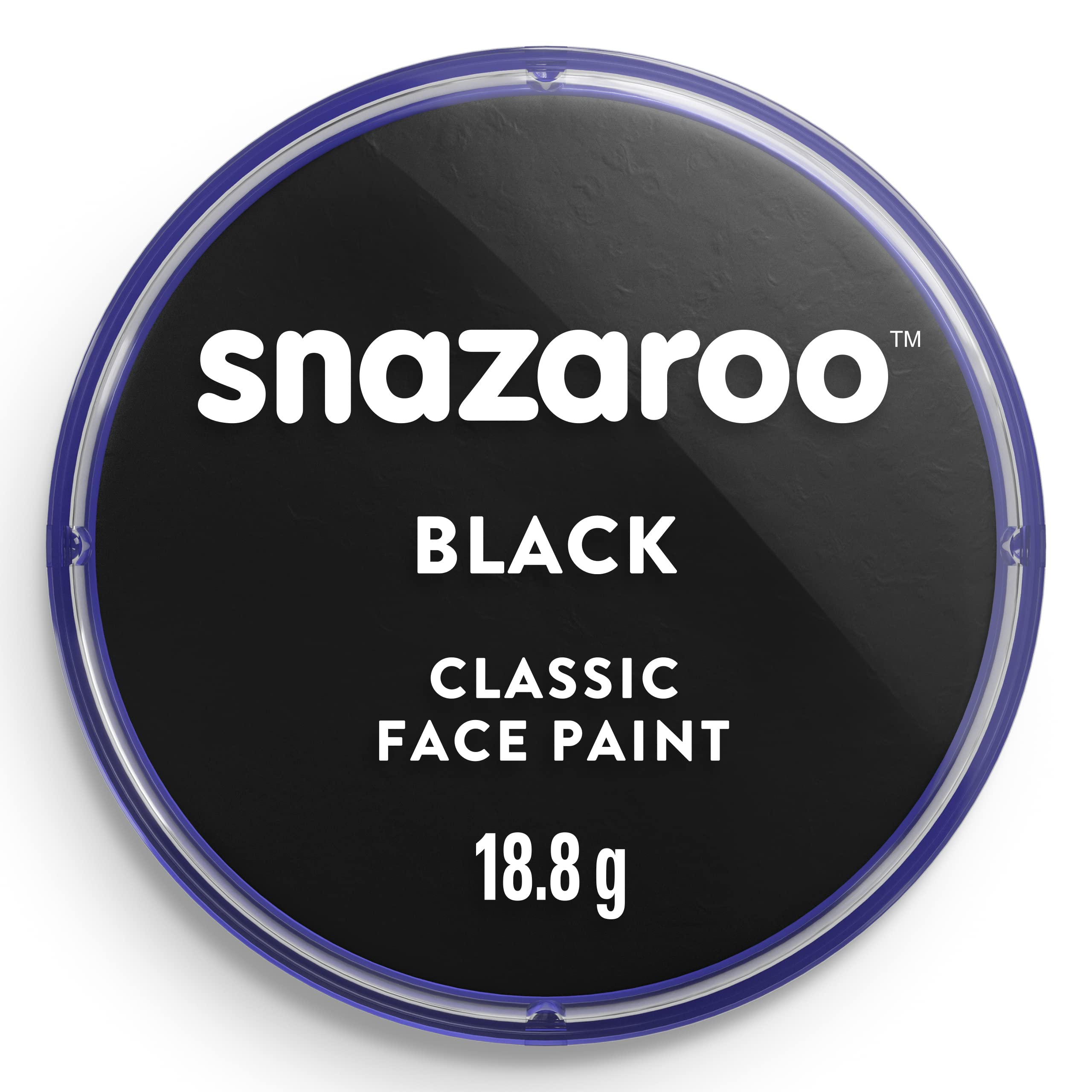 Snazaroo Classic Face and Body Paint - Black, Water-Based, Easy to Apply & Remove | 18.8g 1