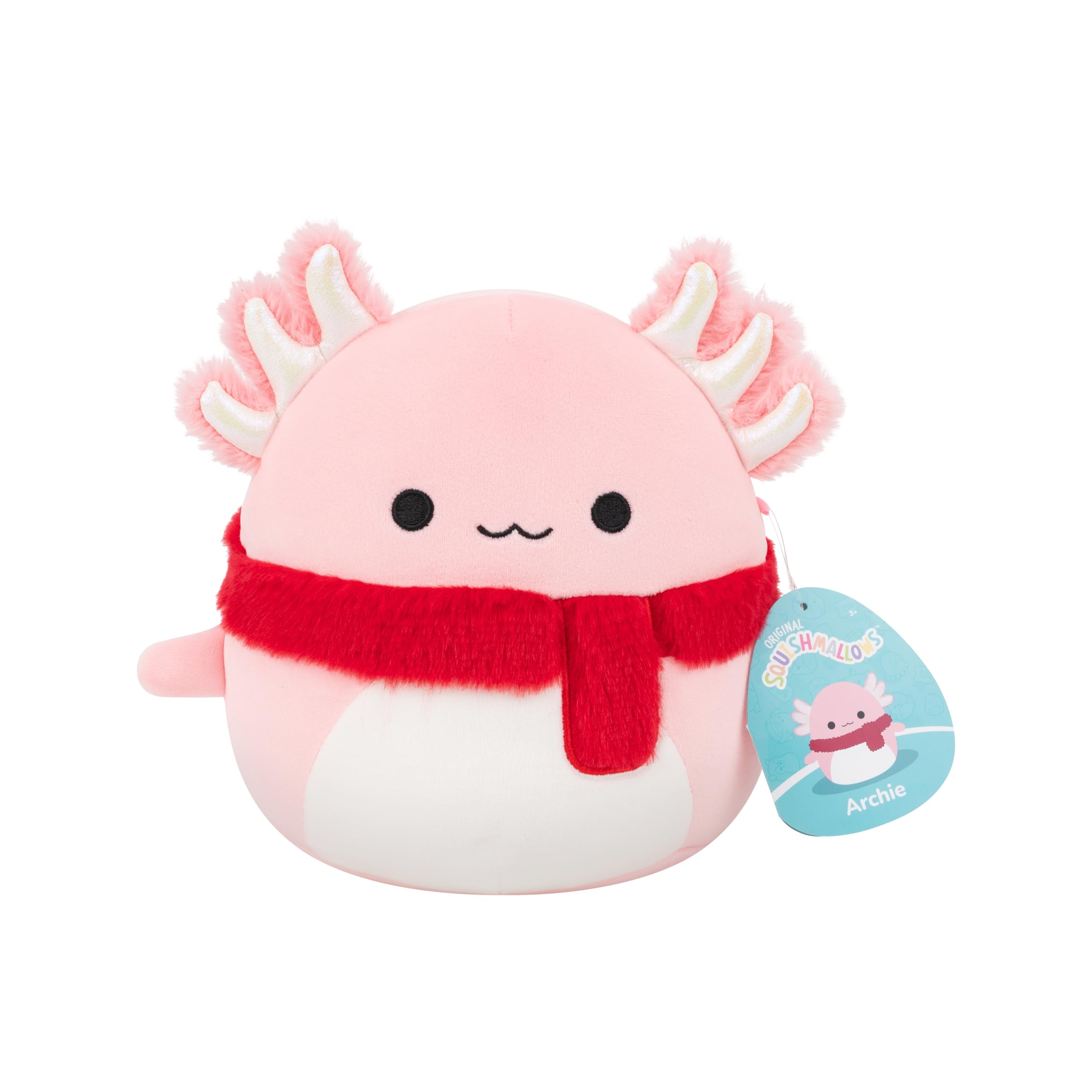 Squishmallows Archie the Pink Axolotl Plush - 7.5-Inch Soft Stuffed Animal for Kids & Collectors 1