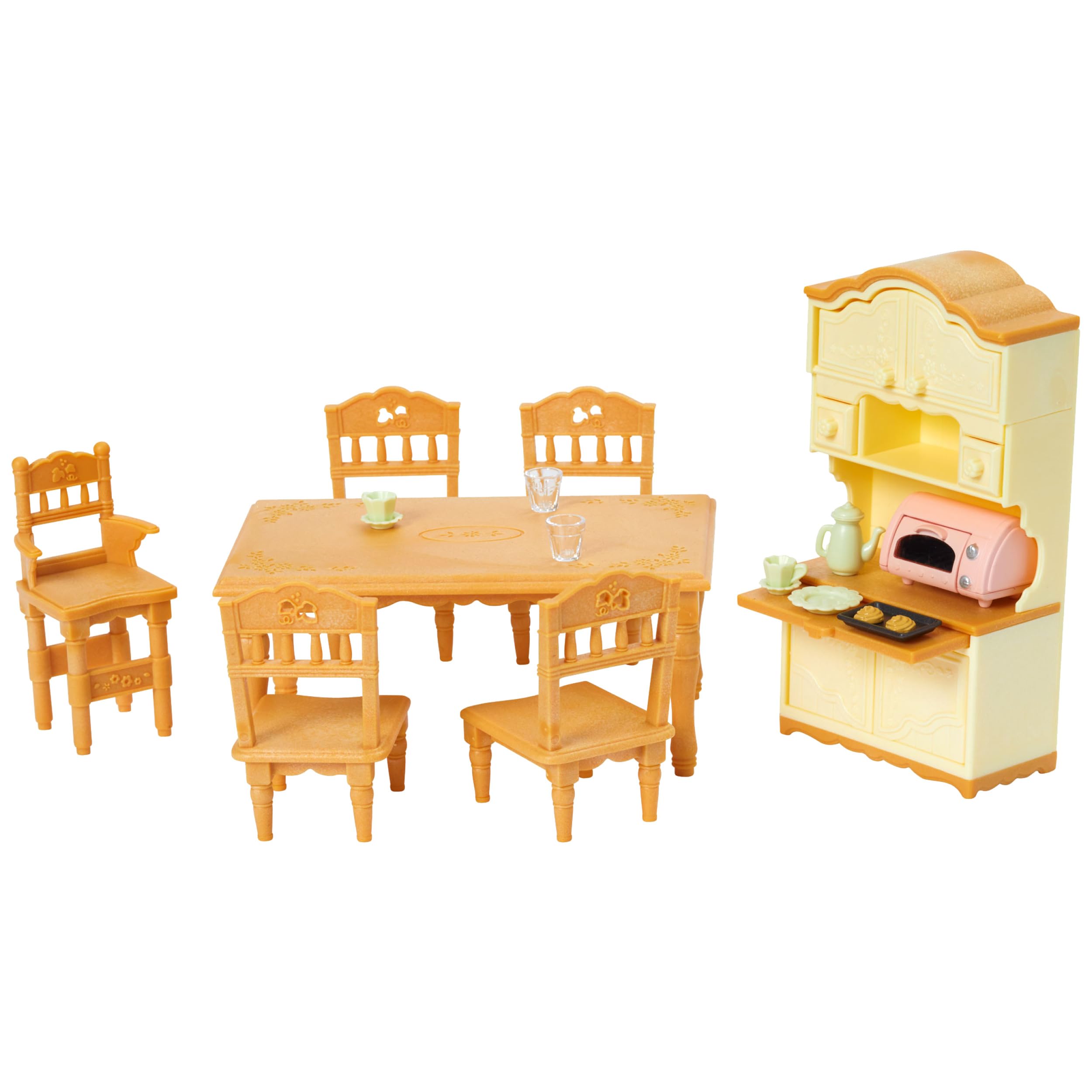 Sylvanian Families Dining Room Set 5340 - Dollhouse Furniture Playset for Ages 3+ 1