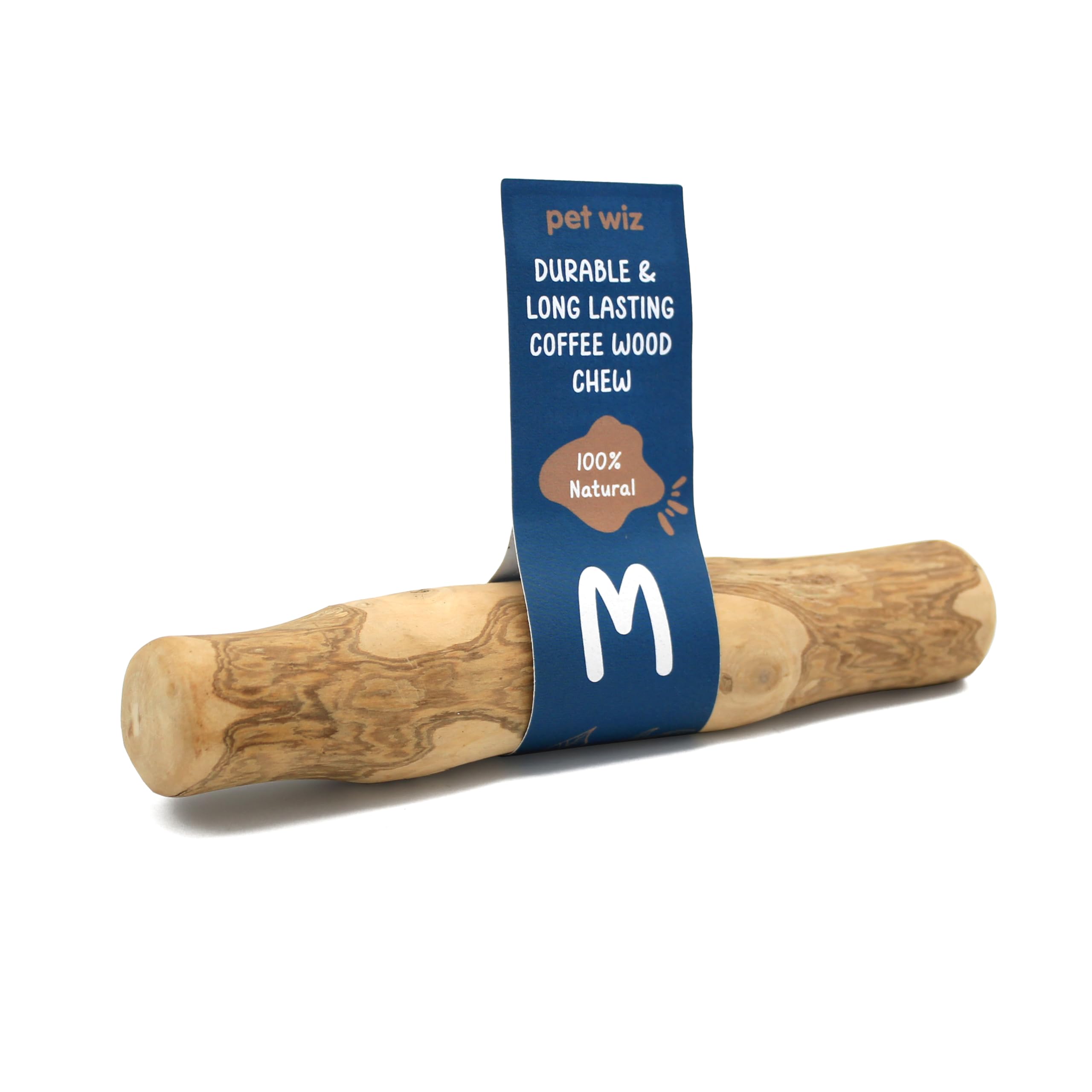 pet wiz Coffee Wood Dog Chew - Medium Size | Heavy Duty | Oral Hygiene