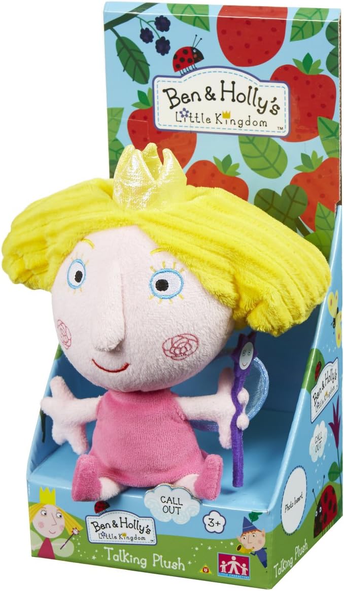 Ben & Holly Talking Soft Toy - Princess Holly Plush with Wand, 18 cm - Ages 18 Months+ 3