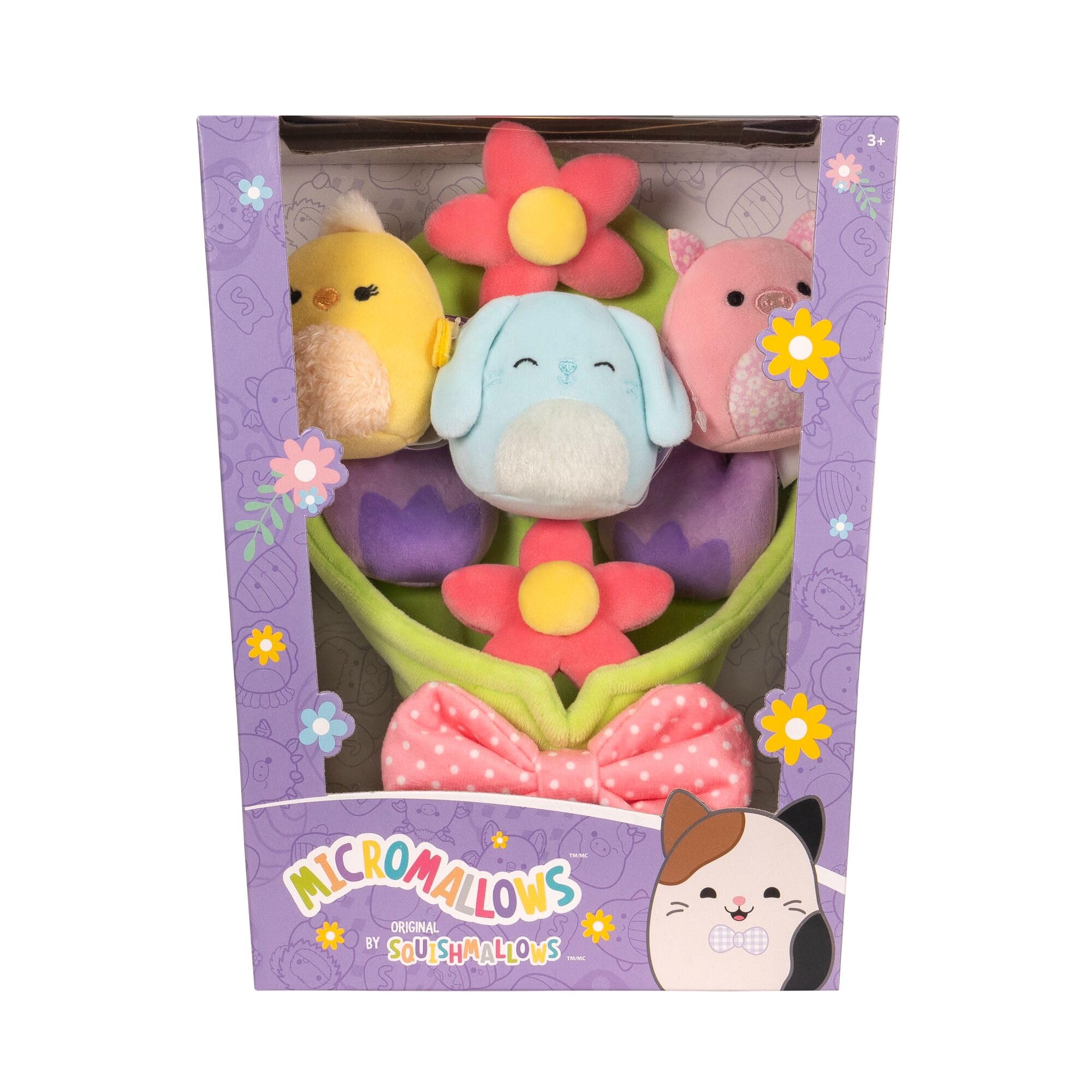 Squishmallows Micromallows Bouquet with Xin the Bunny, Aimee the Chick, Peter the Pig | 2.5-inch Plush 2