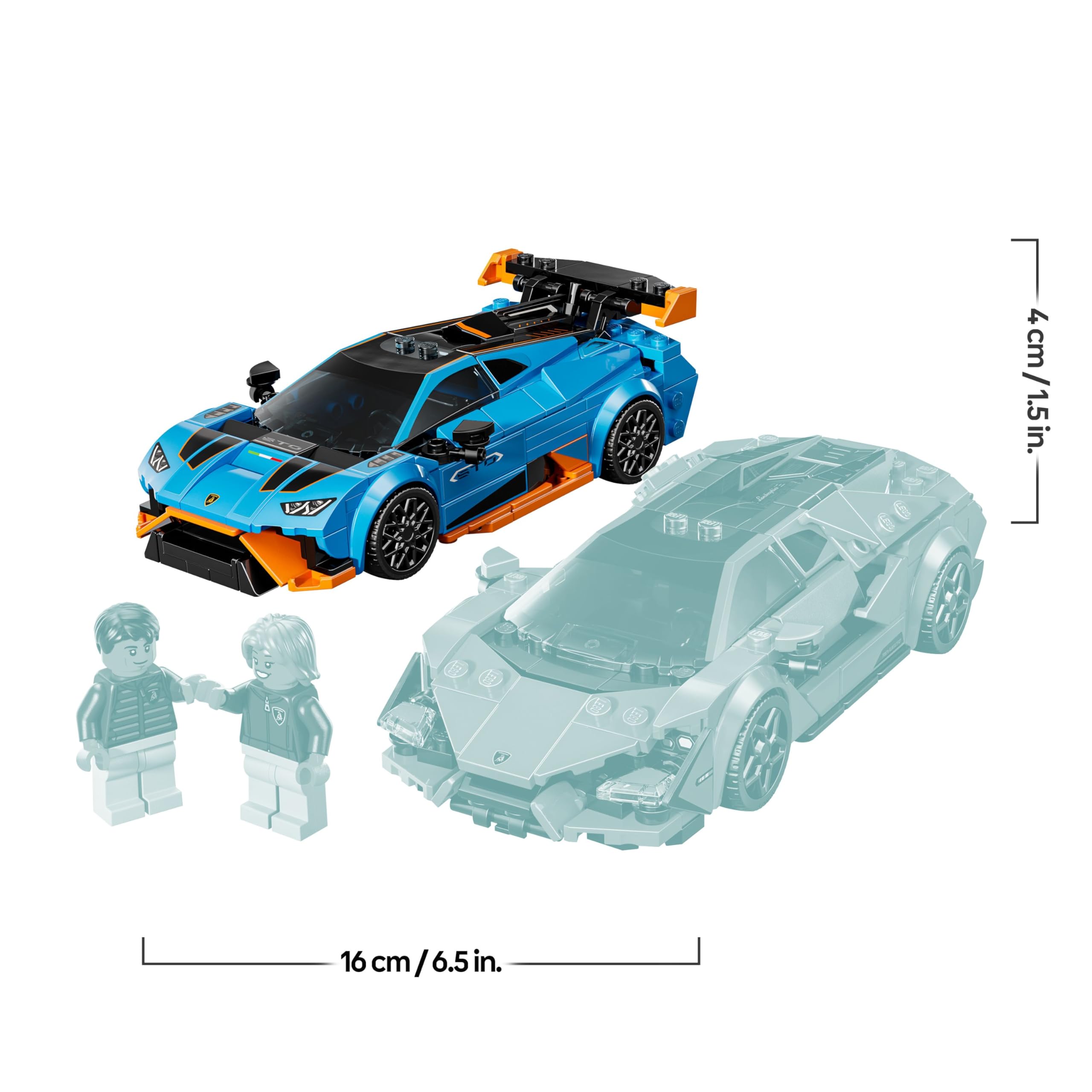LEGO Speed Champions Lamborghini Revuelto & Huracán STO Building Set | Ages 10+ 8