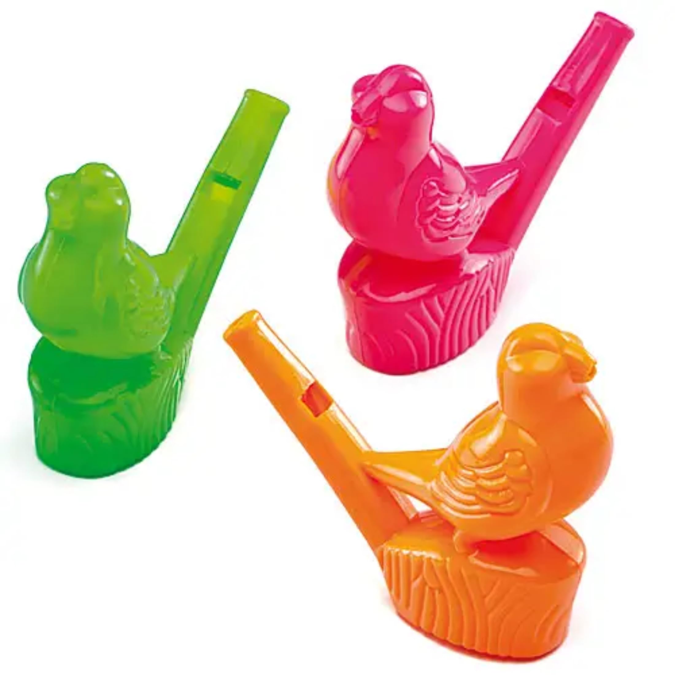 Baker Ross Warbling Waterbird Whistles (Pack of 8) | Plastic | Assorted Colors | Ages 3+