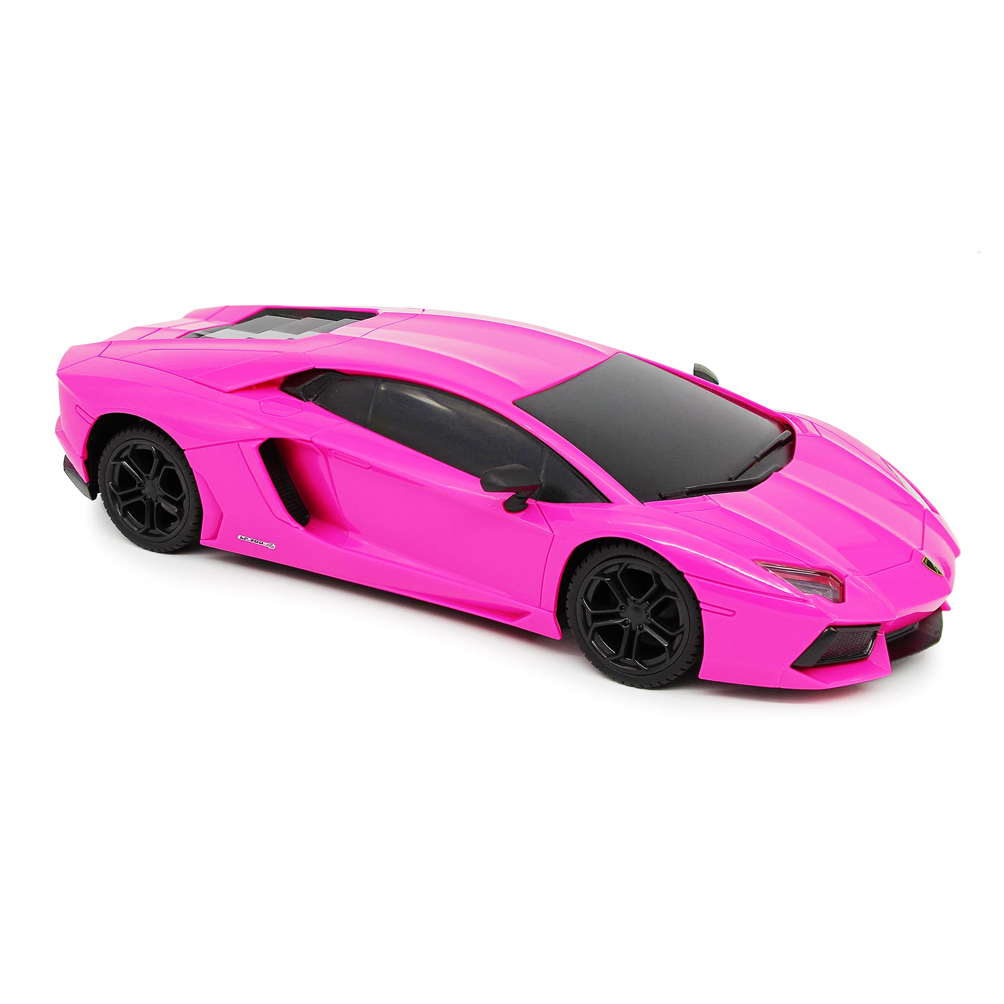 CMJ RC Cars Lamborghini Aventador LP700-4 Pink 1:24 Scale Remote Control Car - 2.4GHz Racing with Working Lights 6