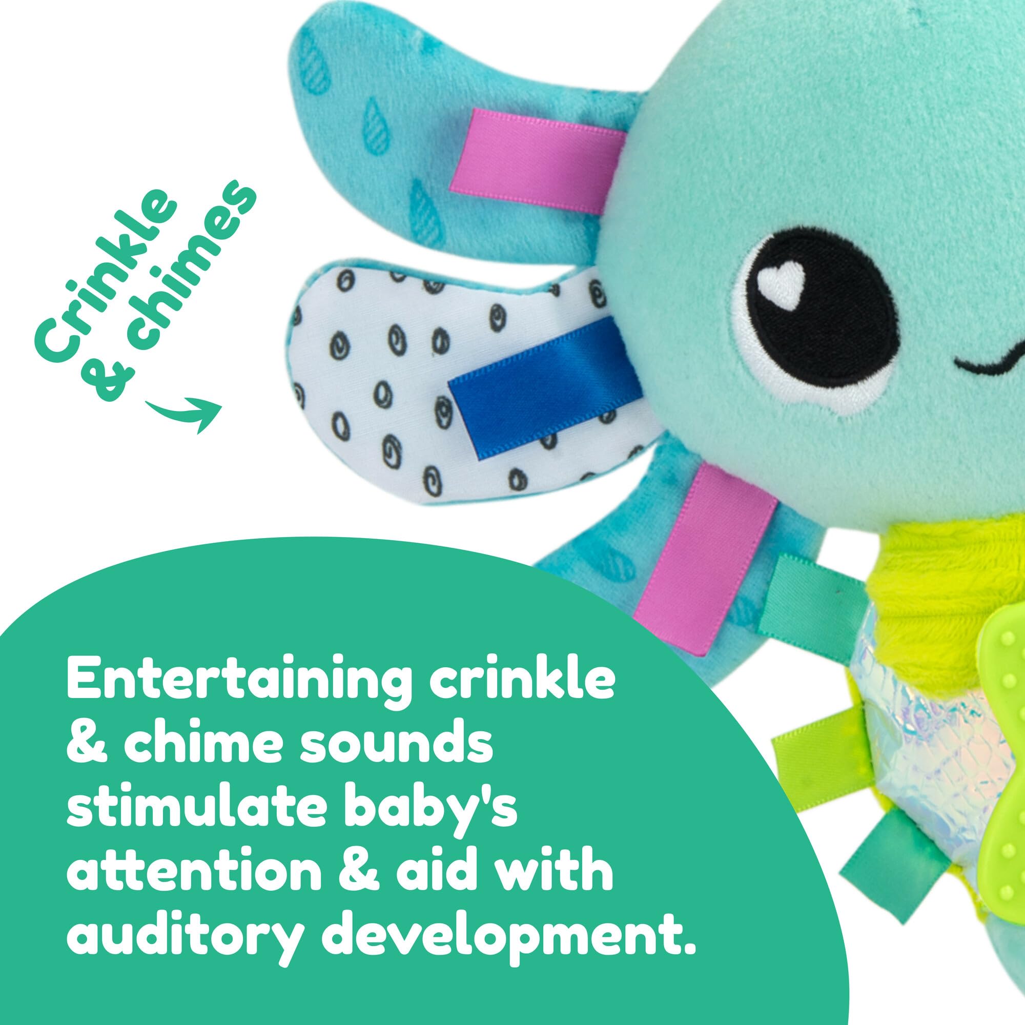 LAMAZE Alise the Axolotl Clip and Go Baby Pram Toy | Sensory Stimulation | Ages 0+ 3