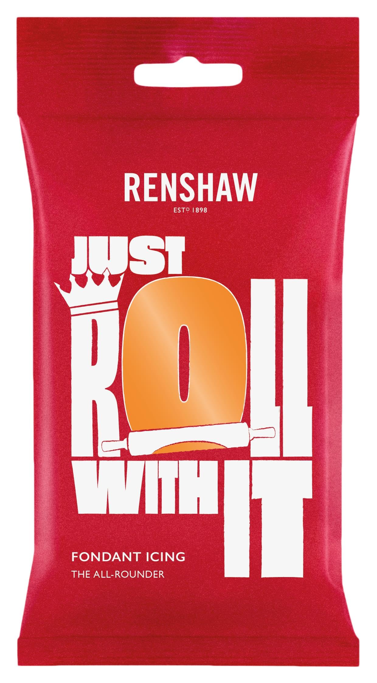 Renshaw Just Roll With It Fondant Icing - Tiger Orange | 250 g 1