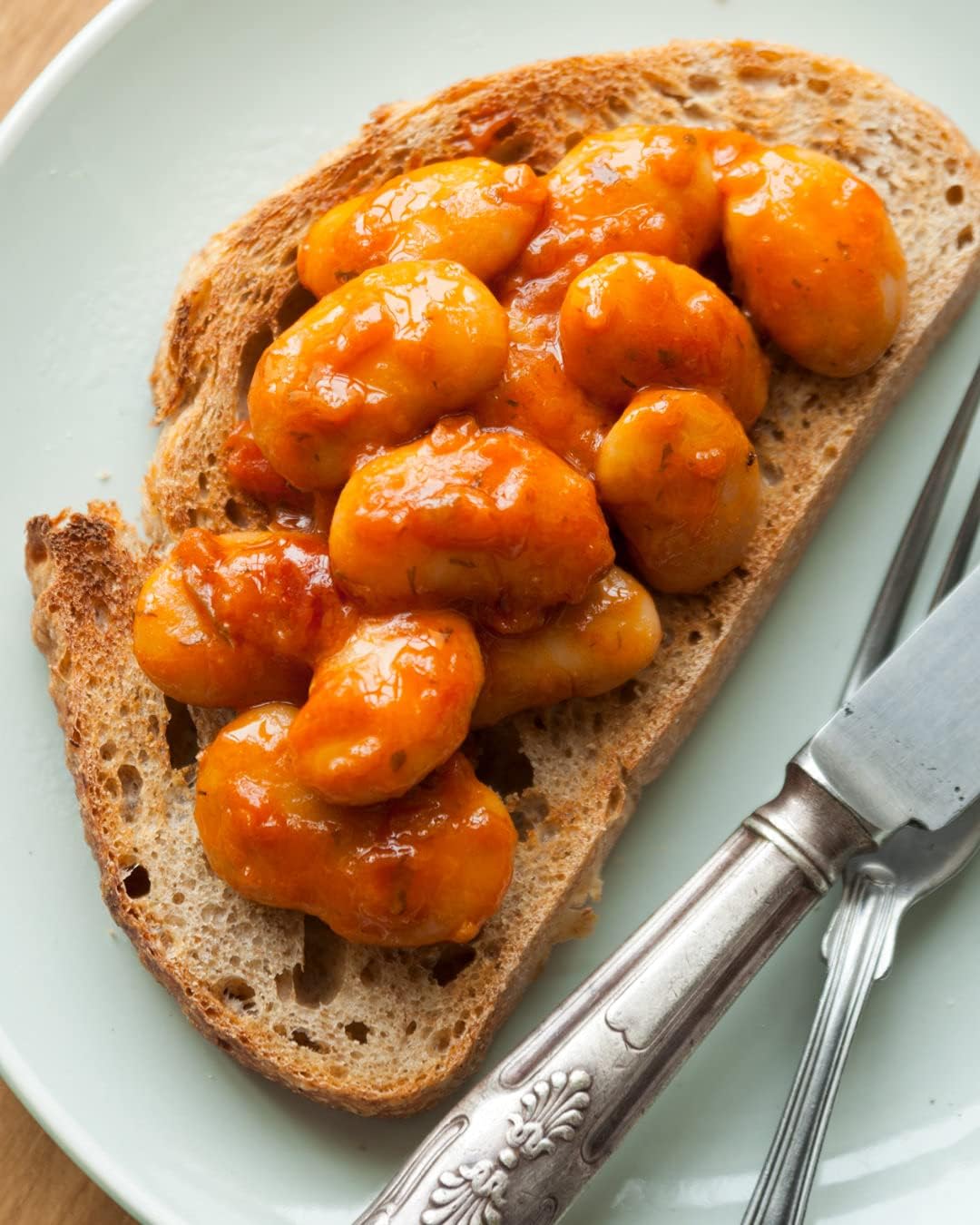 The Greek Kitchen - Gigantes Baked Giant Beans in Tomato Sauce Vegan Friendly