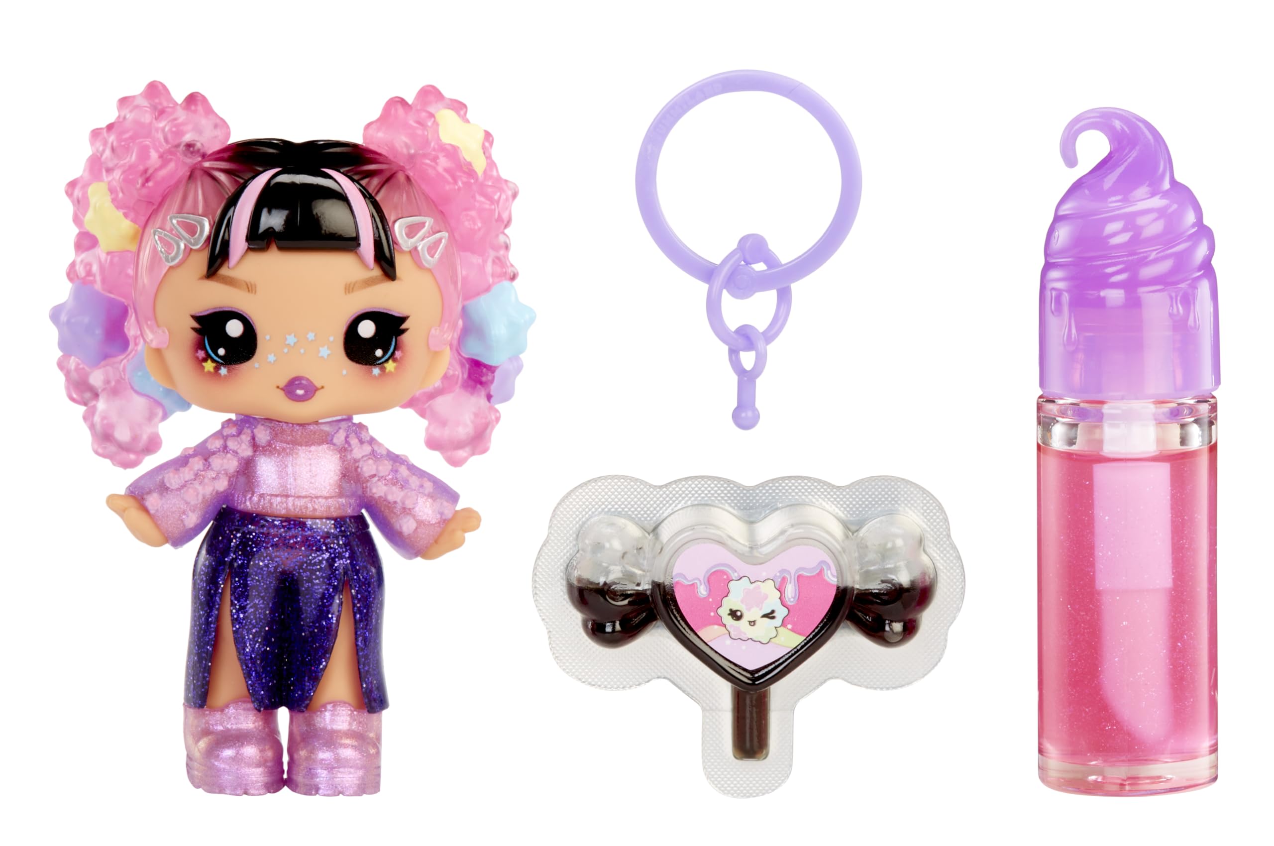 Yummiland Lip Gloss Doll - Sour Sweeties Astrid Stars - DIY Lava Lamp Lip Gloss Kit & Fashion Doll for Kids