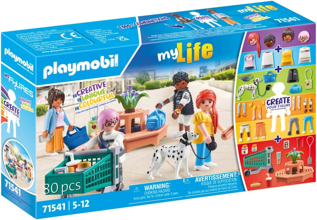 Playmobil MyFigures Shopping Playset - 80-Piece Fashion Fun for Ages 5+ 6