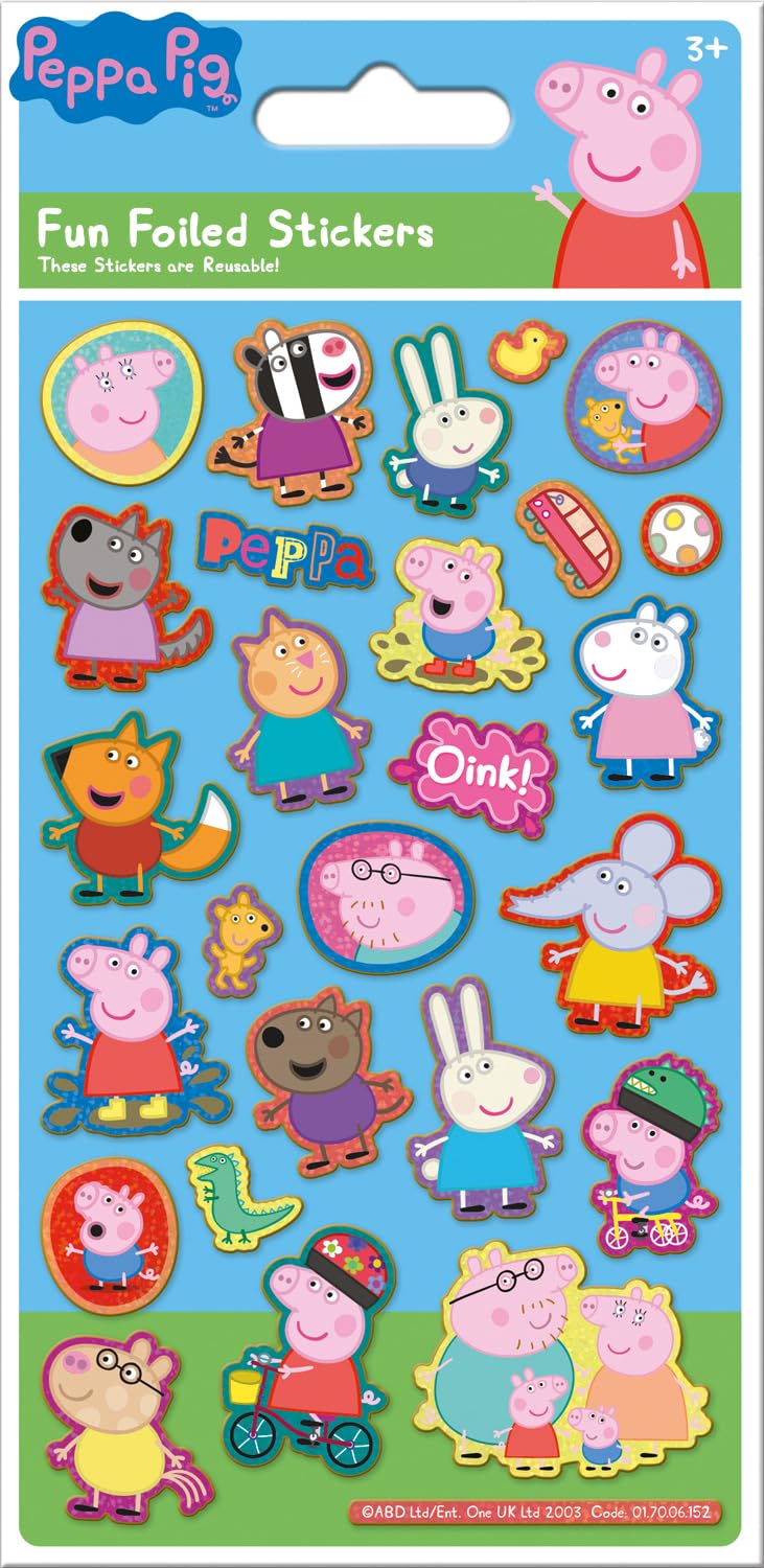 Paper Projects Peppa Pig Sticker Bundle Pack - Scrapbooking & Decoration