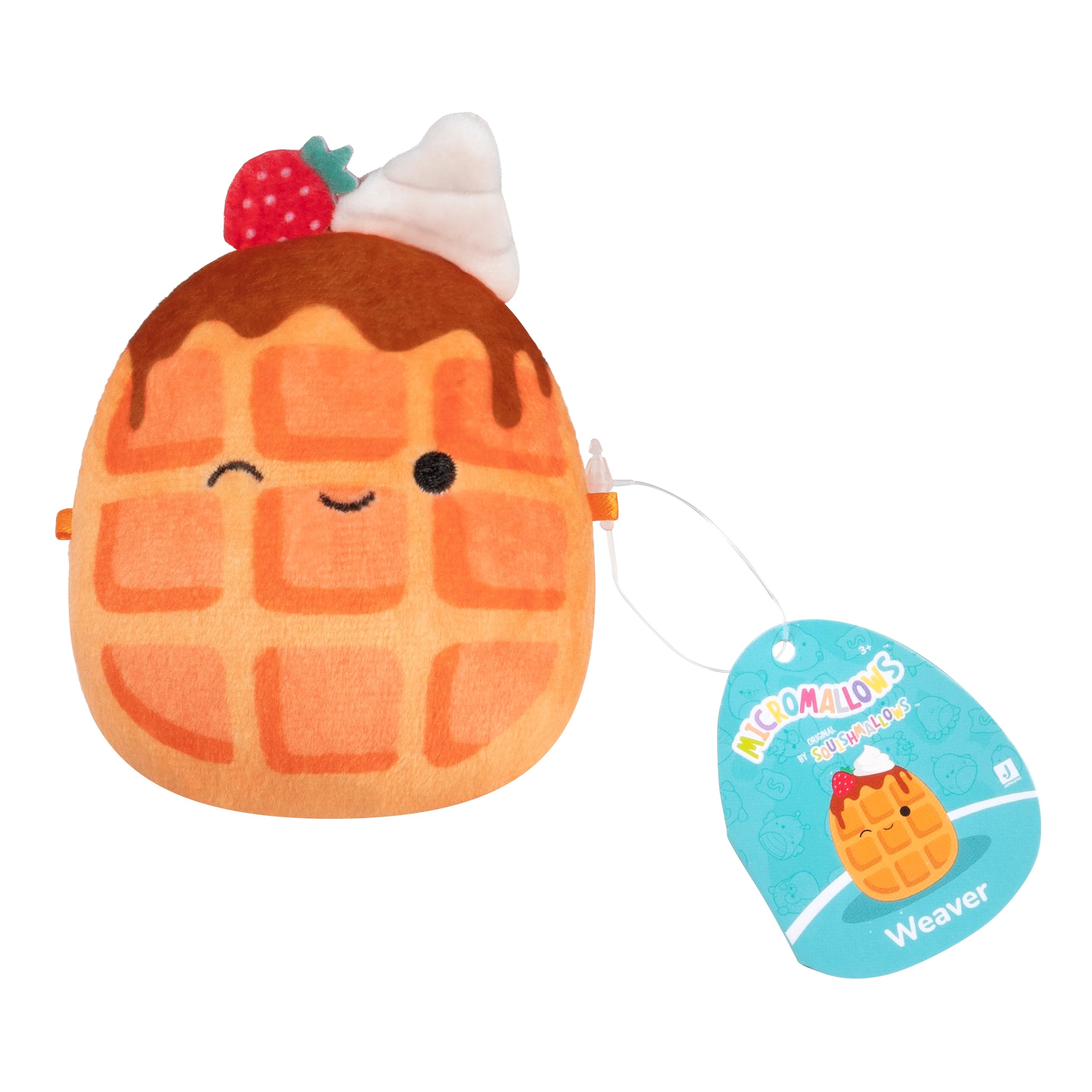 Micromallows Squishmallows 3-Pack Plush - Auggie the Cuttlefish, Zinx the Alien, Weaver the Waffle 5