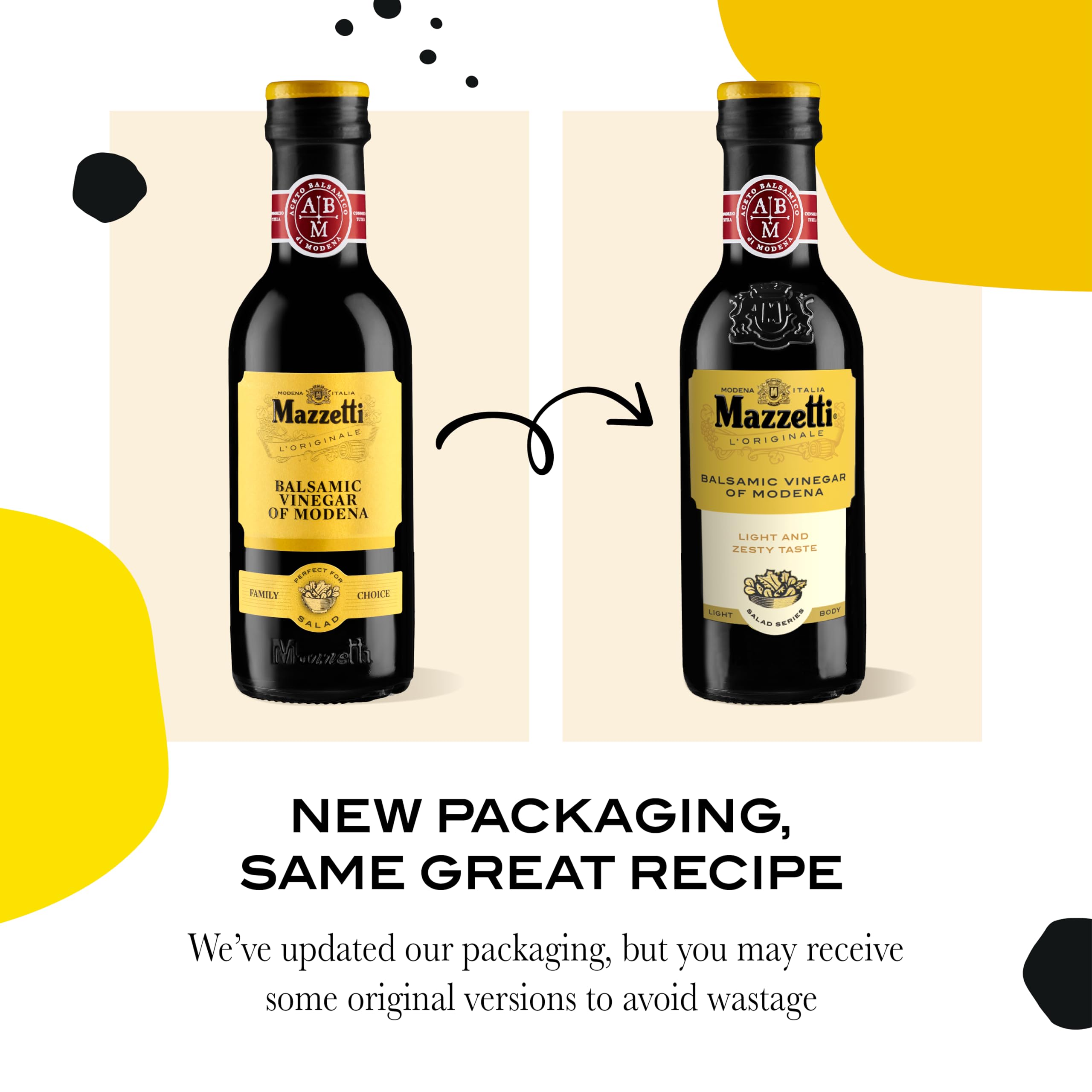 Mazzetti Balsamic Vinegar of Modena - Salad Series | 6% Acidity | 250ml