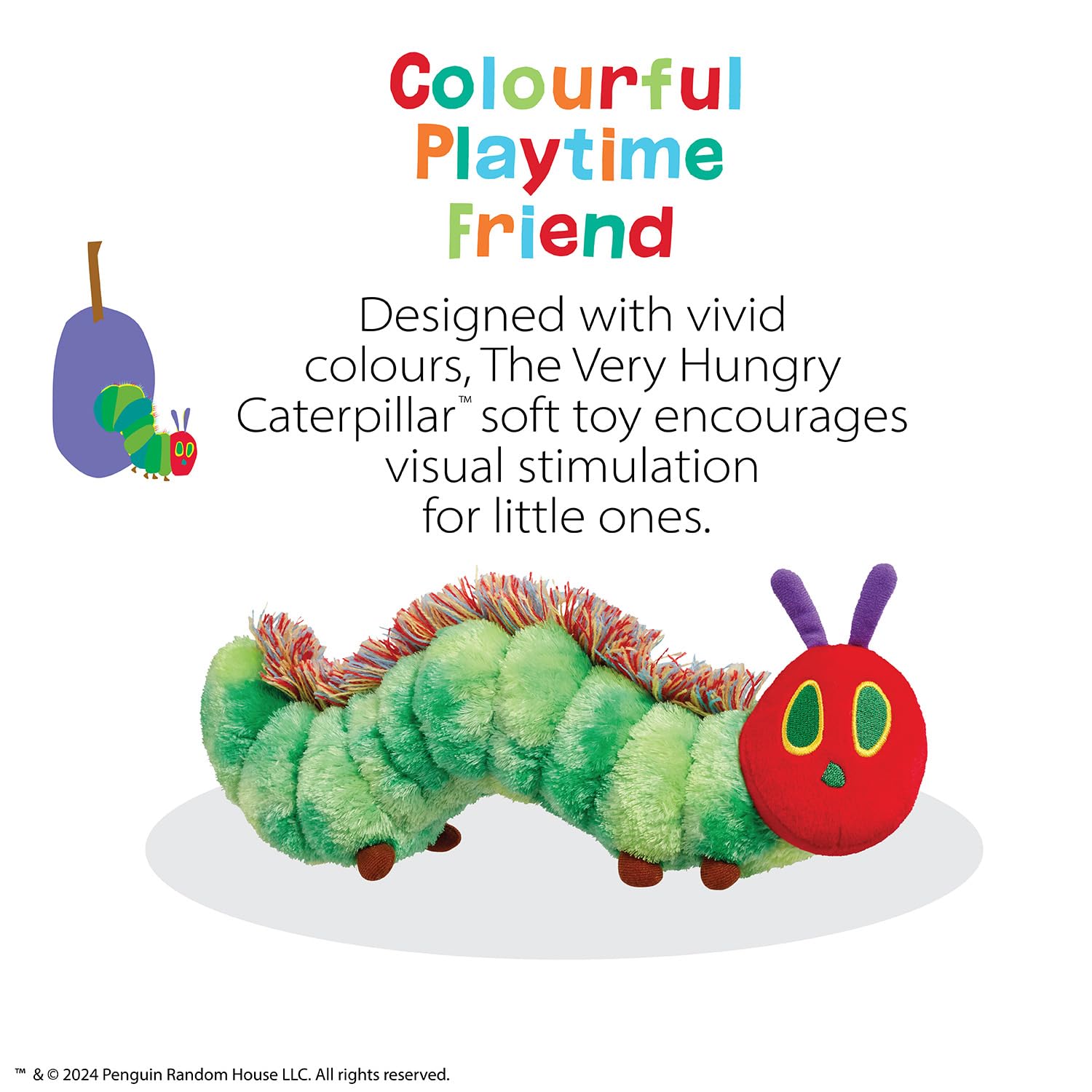 Rainbow Designs Very Hungry Caterpillar Soft Baby Toy | Tactile Fluffy Spine | 12 cm 3