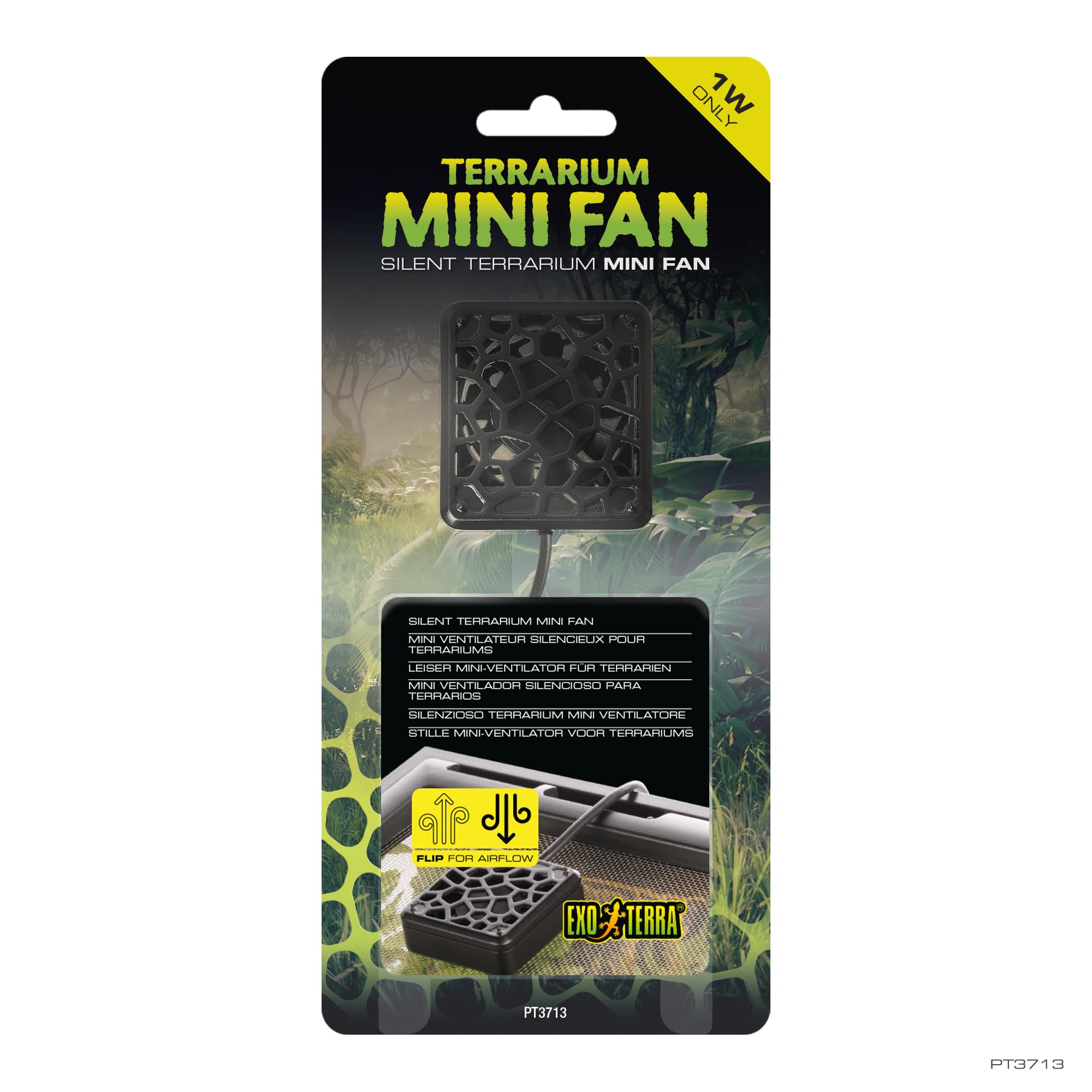 Exo Terra Mini USB Fan for Terrariums - Low Voltage, Quiet Operation | Prevents Condensation
