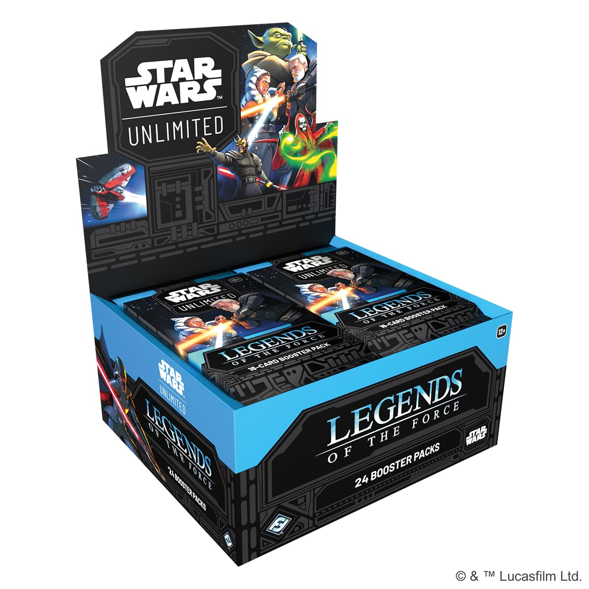 Fantasy Flight Games Star Wars: Unlimited Legends of the Force Booster Display 1