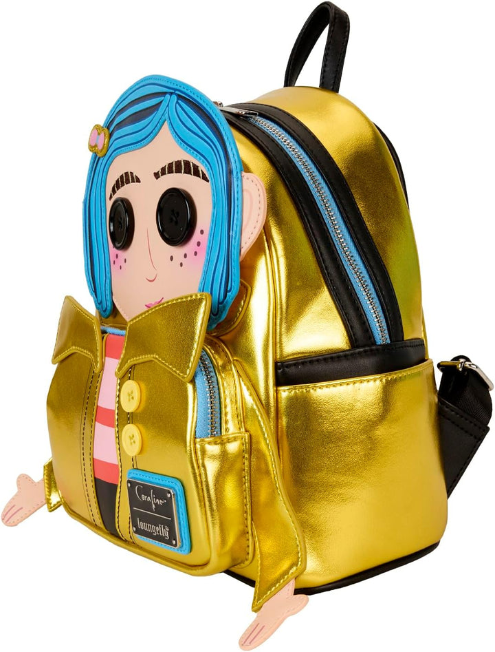 Loungefly Coraline 15th Anniversary Laika Doll Mini Backpack (Multi, Mini)