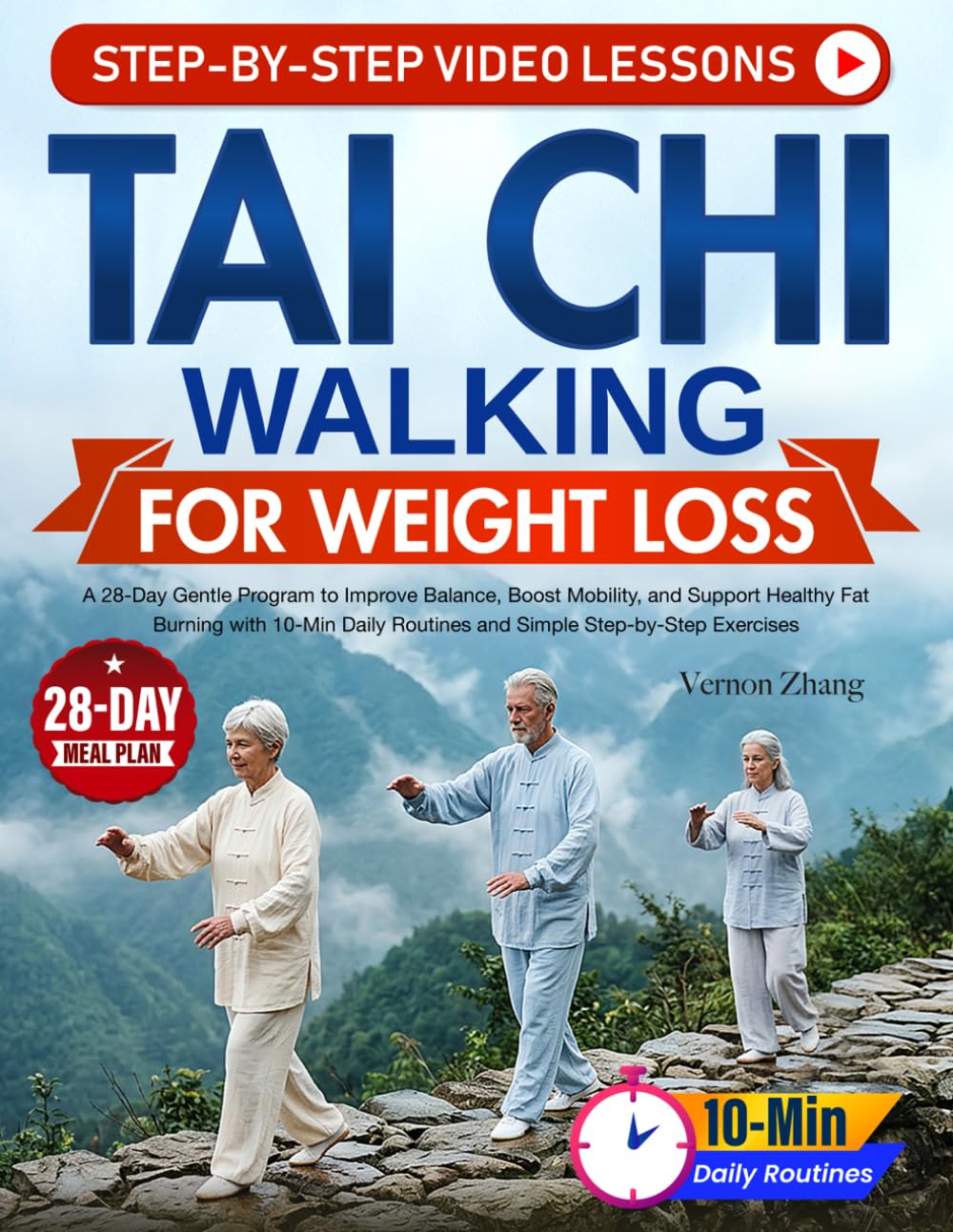 Tai Chi Walking for Weight Loss - 28-Day Gentle Program for Balance and Mobility | Paperback 1