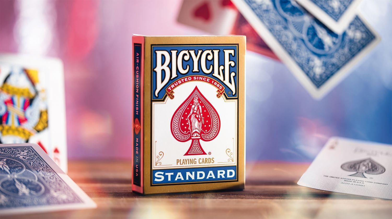 Bicycle Gold Standard Playing Cards - Trusted Since 1885 | Air-Cushion Finish | 1 Deck 4