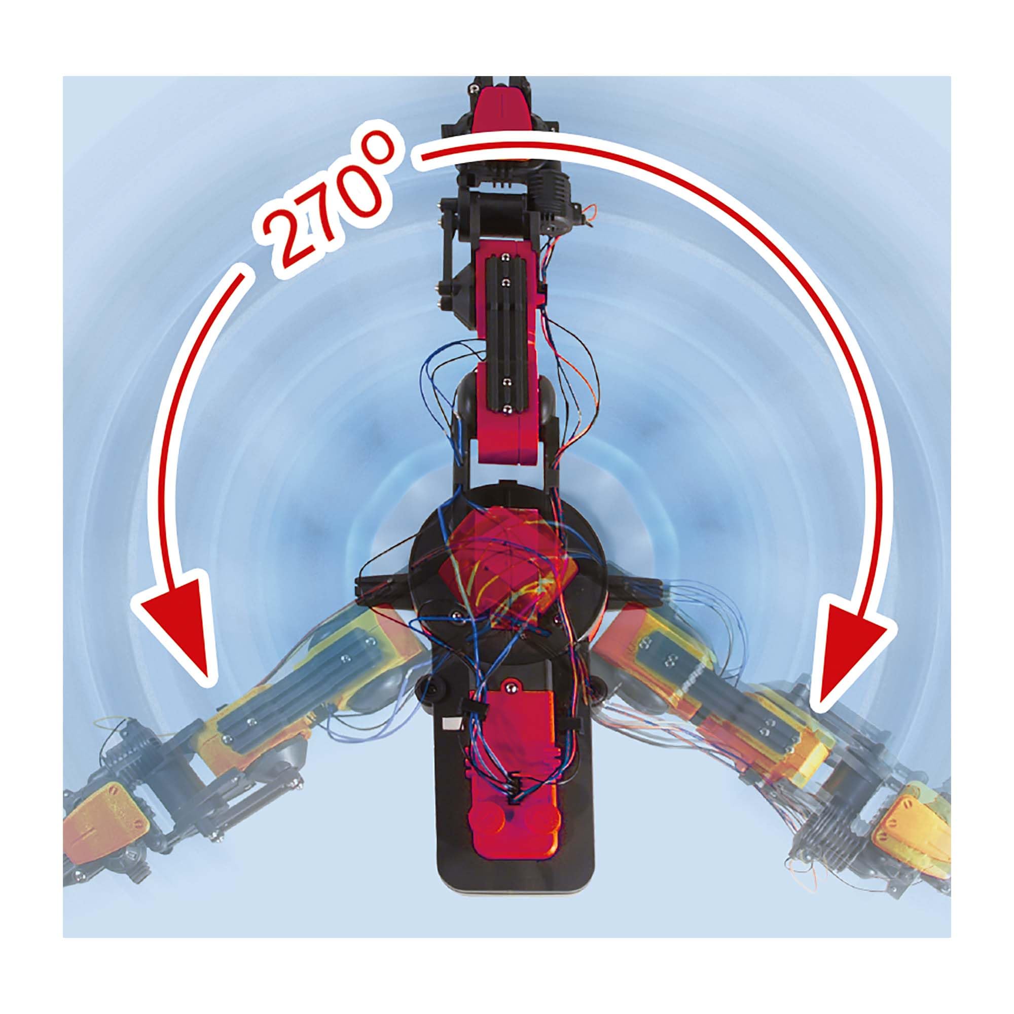 Machine Works MWRA01 Build Your Own Robotic Arm Kit - Wireless Controlled Metal Robot for Ages 10+ 18