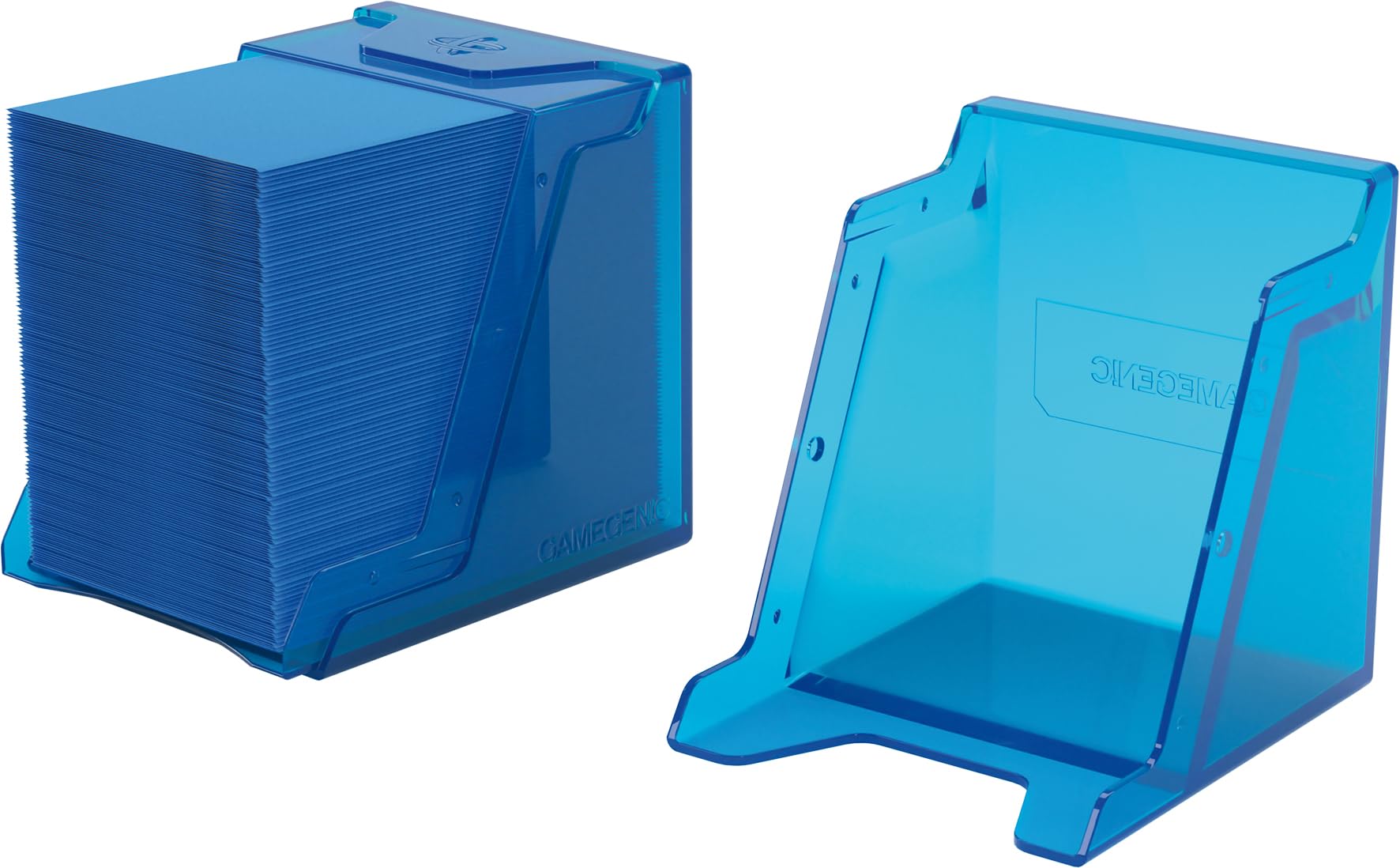 Gamegenic Bastion 100+ XL Deck Box - Blue | Holds 100+ Double-Sleeved Cards | Lockable 2