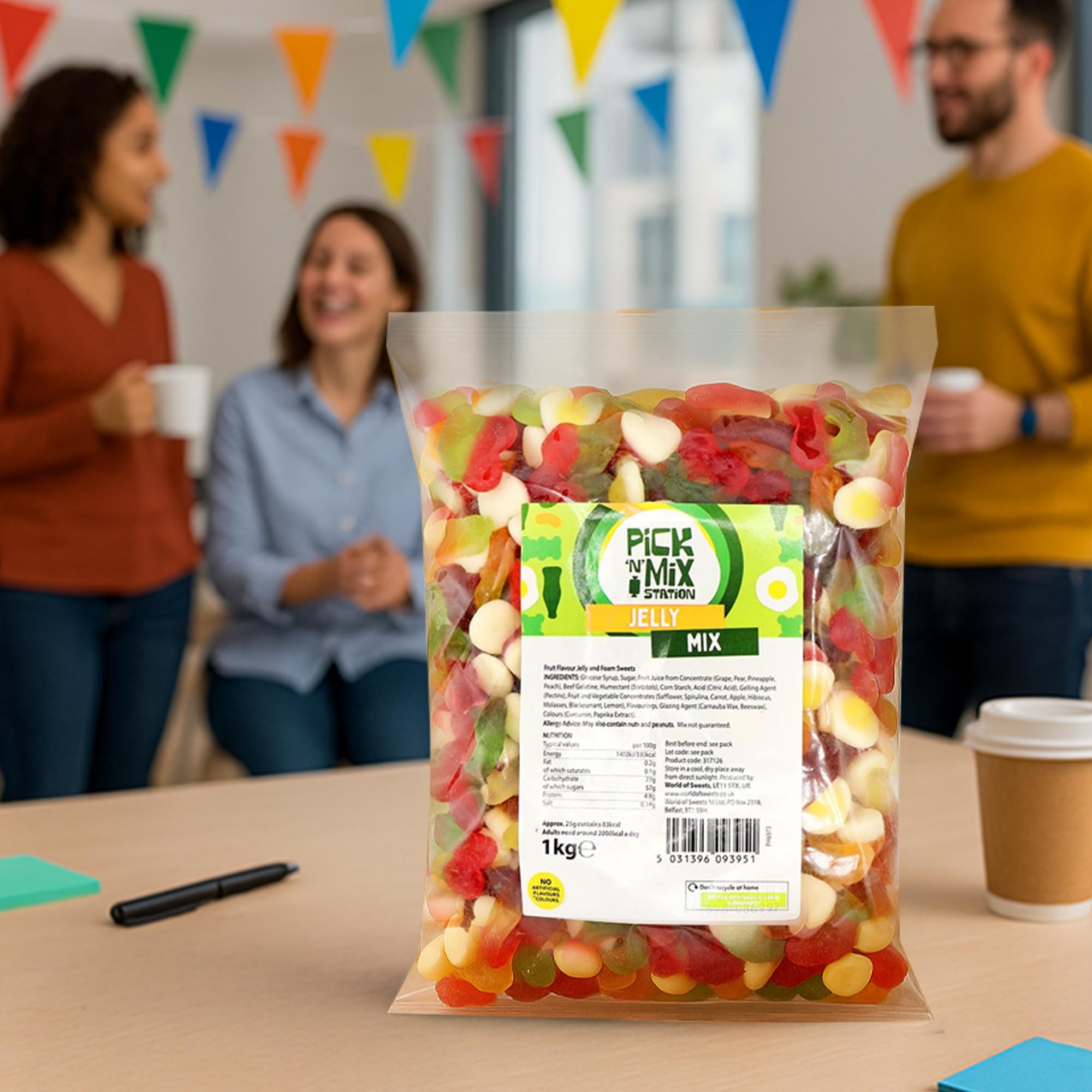 Bonds of London Pick 'n' Mix Station Jelly Mix - Retro Chewy Sweets | 1 kg Bag 6