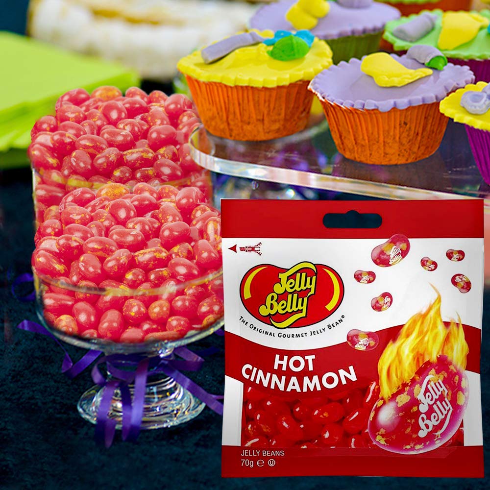 Jelly Belly Hot Cinnamon Jelly Beans - 12 x 70g Re-sealable Grab and Go Bags 13