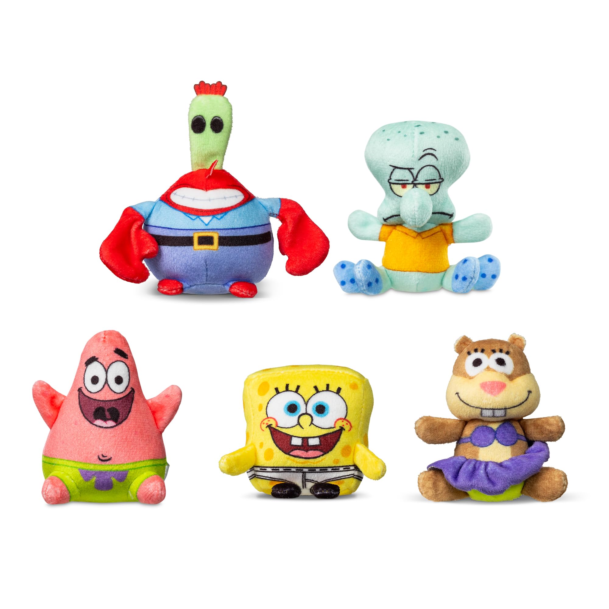 Micro Teenies SpongeBob SquarePants Collector 5-Pack - Miniature Plush Figures | Chase Characters Included 2