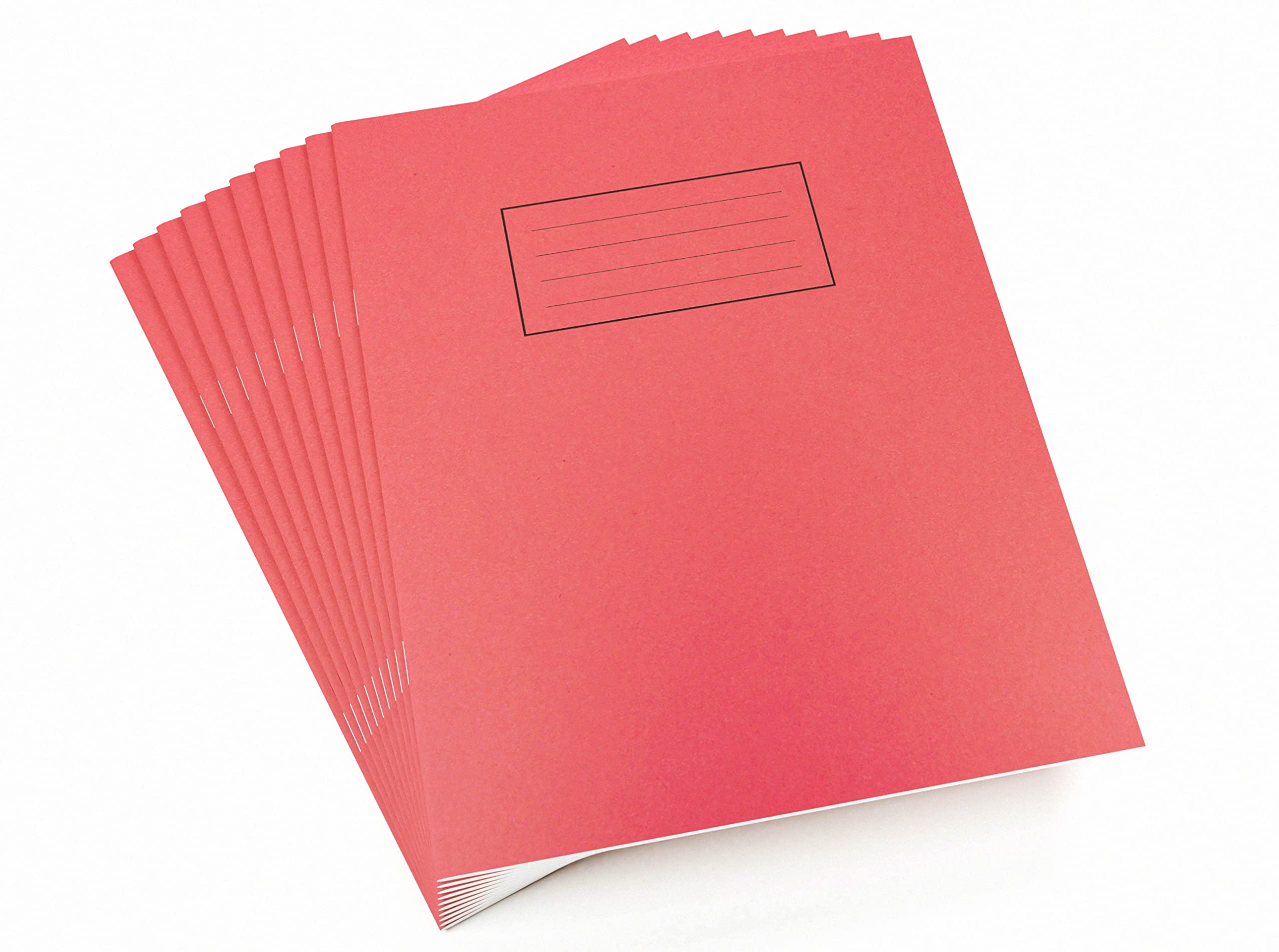 Silvine Exercise Book Ruled 229x178mm Red (Pack of 10) 1