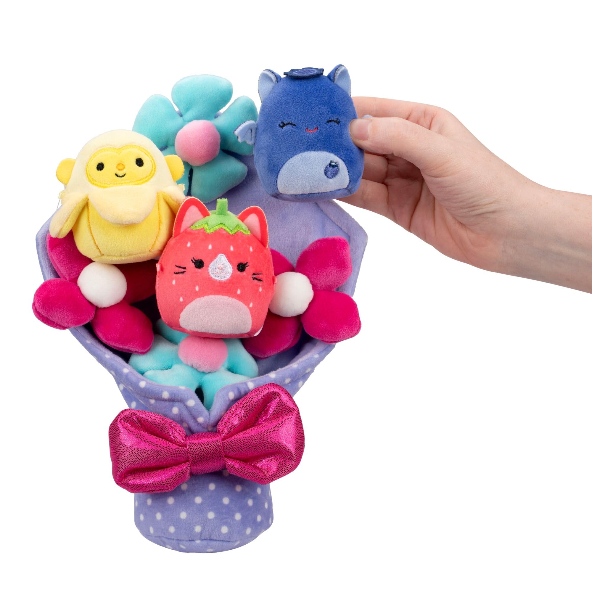 Squishmallows Micromallows Bouquet - 3 x 2.5-inch Plush Dolls | Classic Edition 3