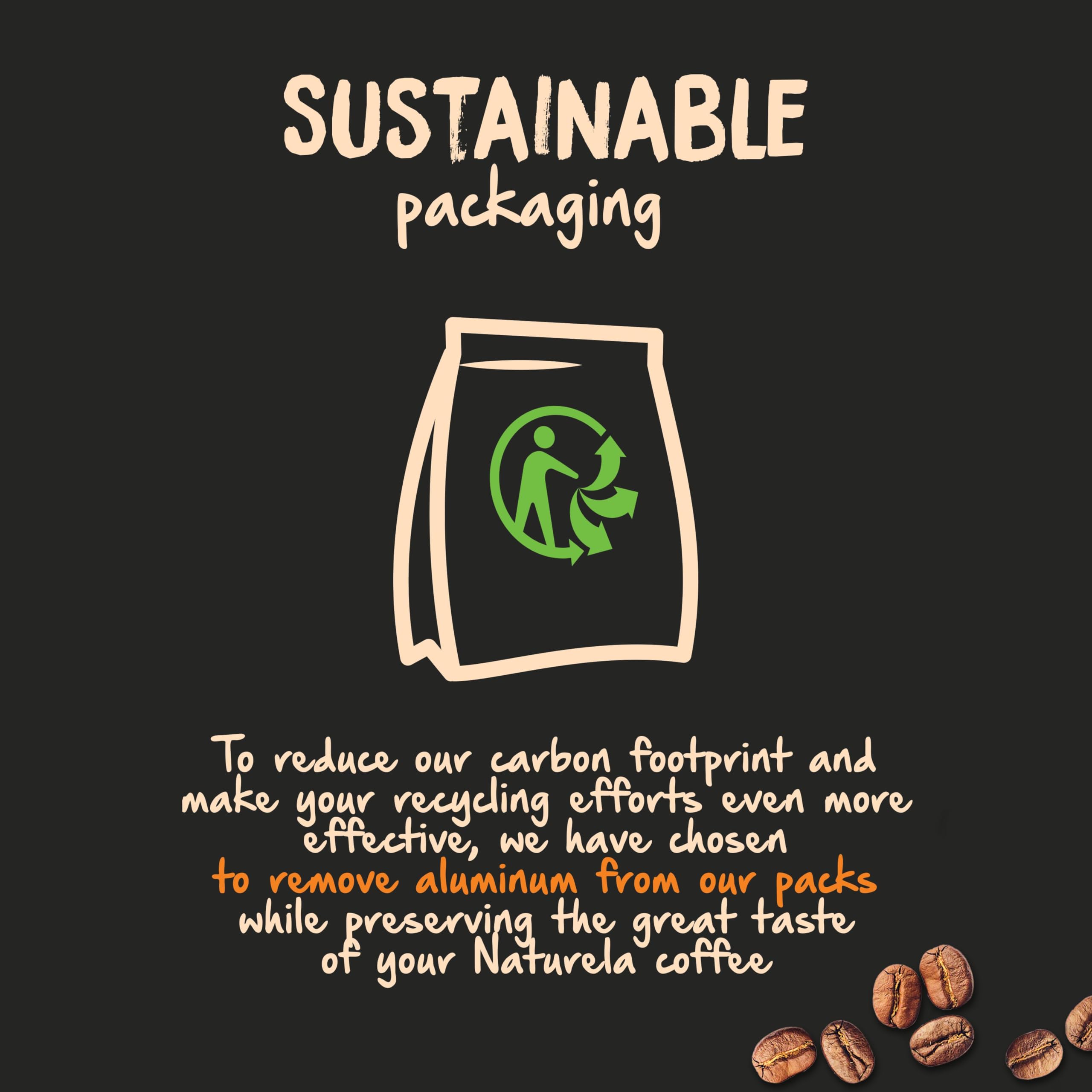 Naturela Organic Whole Coffee Beans - 100% Arabica & Robusta Blend | Slow-Roasted | 1 kg 7