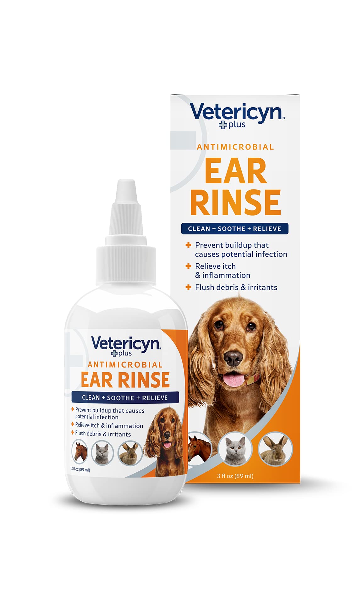 Vetericyn All Animal Ear Rinse - Antimicrobial, Pain-Free Solution | 89ml