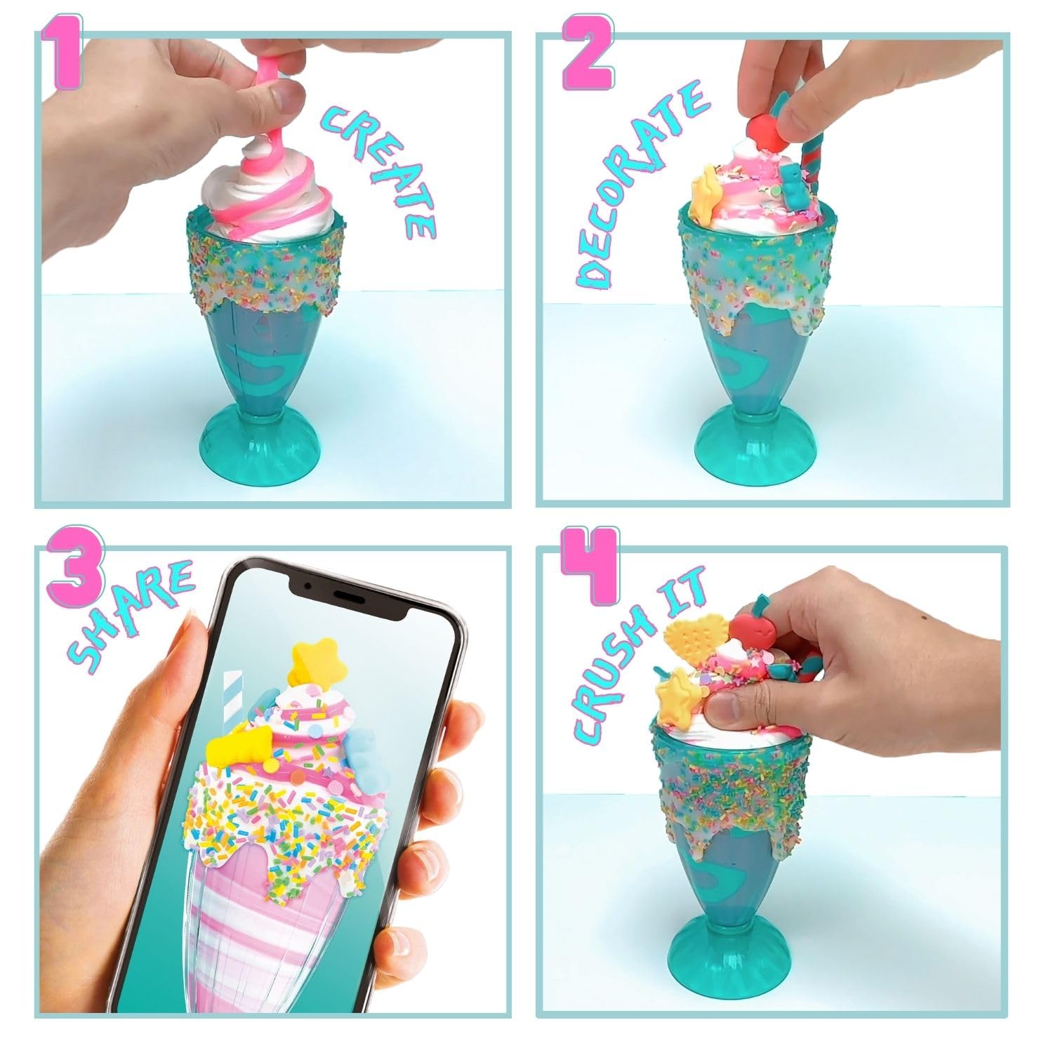 So Slime Sensations - Sugary Crush Milkshake Slime Kit 7
