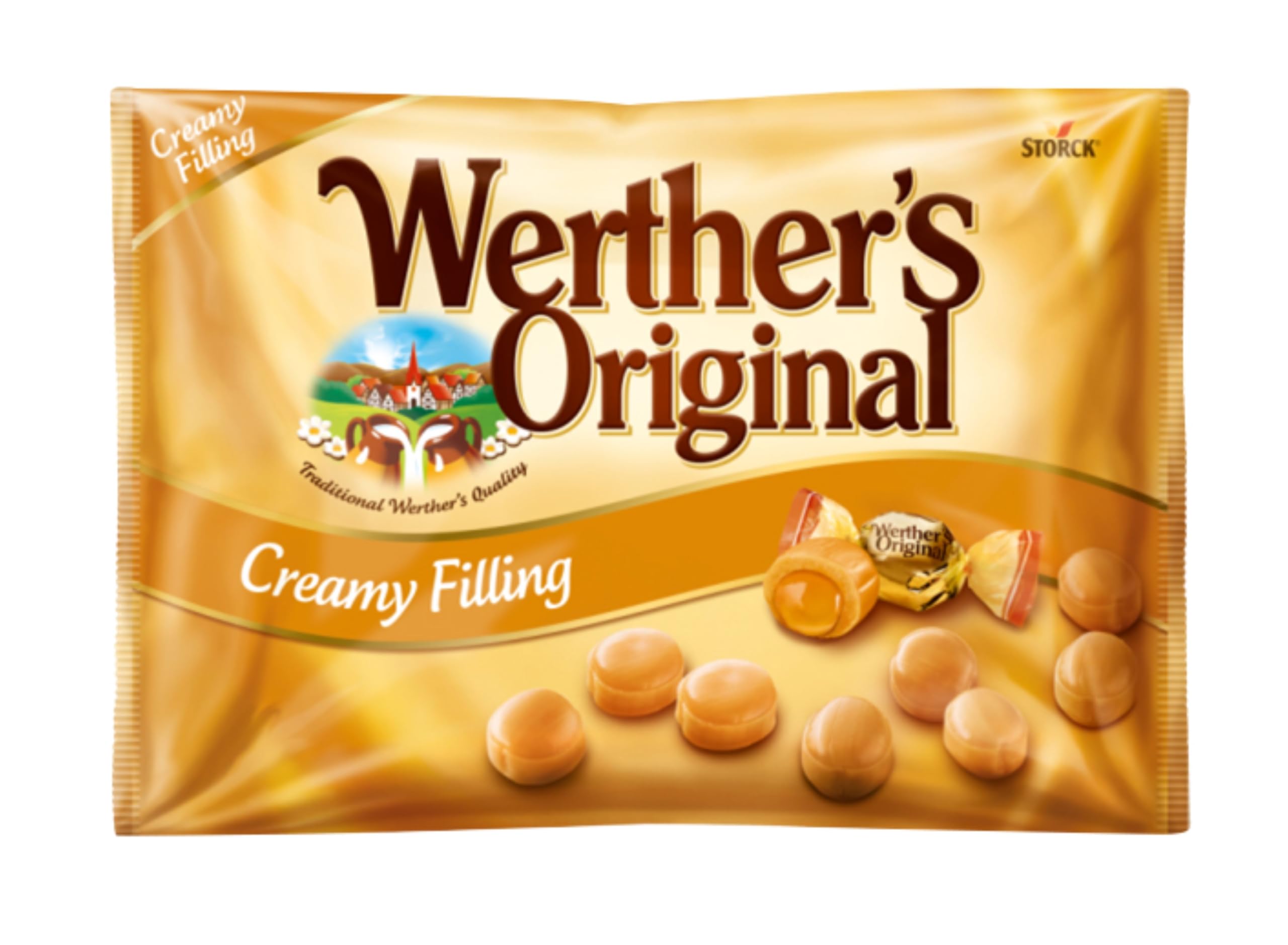 Werther's Original Creamy Filling Candies – 1 kg Bulk Pack of Classic Caramel Sweets with Smooth Centre 7