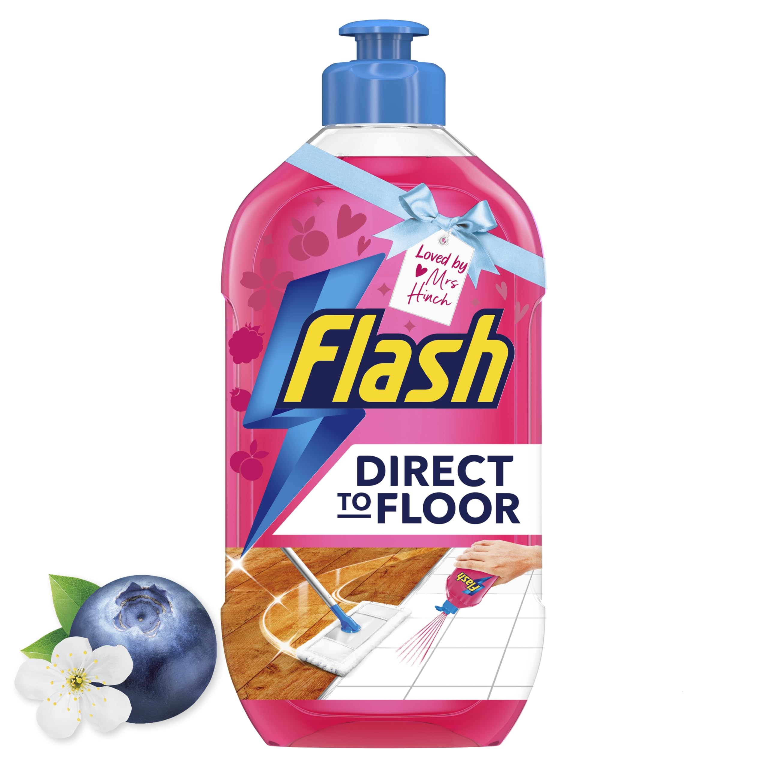 FLASH Direct to Floor All Purpose Floor Cleaner Berry & Cherry Blossom Scent | 800 ml