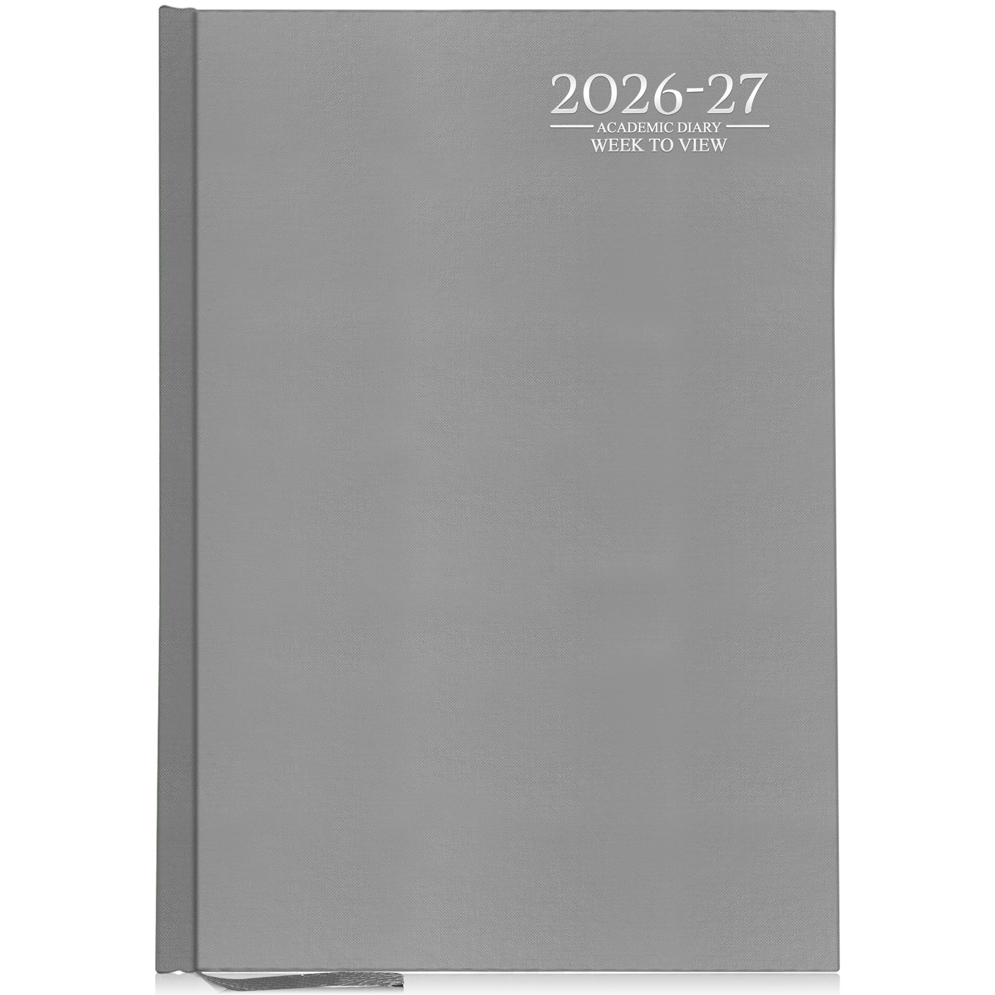 G4GADGET 2026-2027 Academic Diary - A5 Week To View Grey Hardback