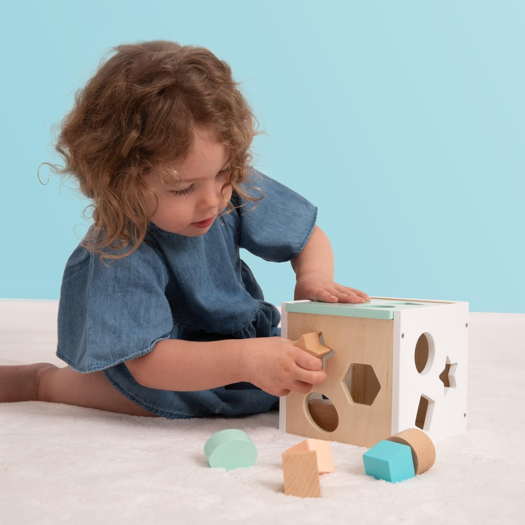 Owl & Fox Wooden Shape Sorter - Educational Montessori Toy for Toddlers 12 Months+ 5