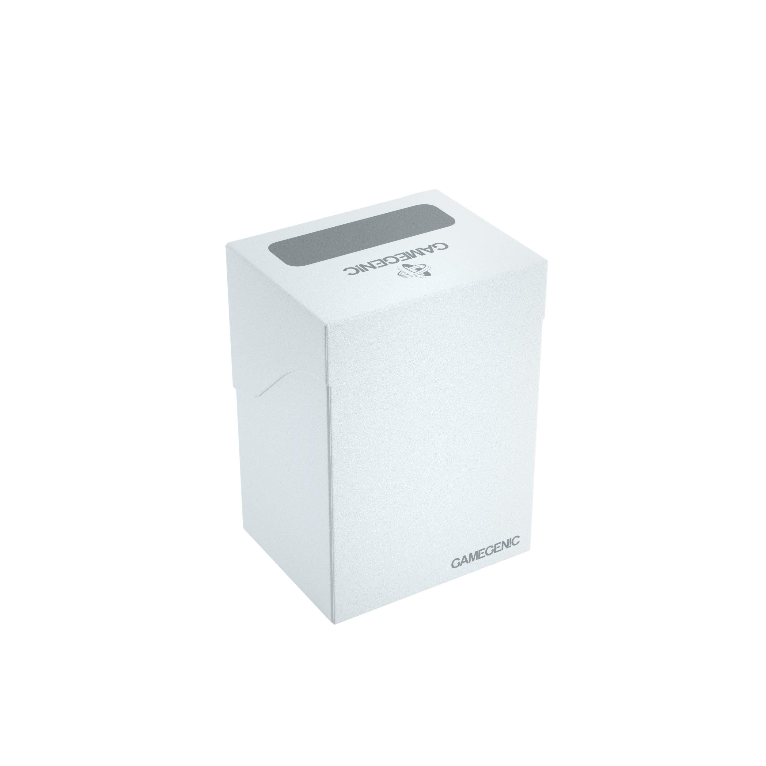 Gamegenic 80-Karten-Deckhalter – Weiße TCG-Aufbewahrung für Karten in doppelter Hülle