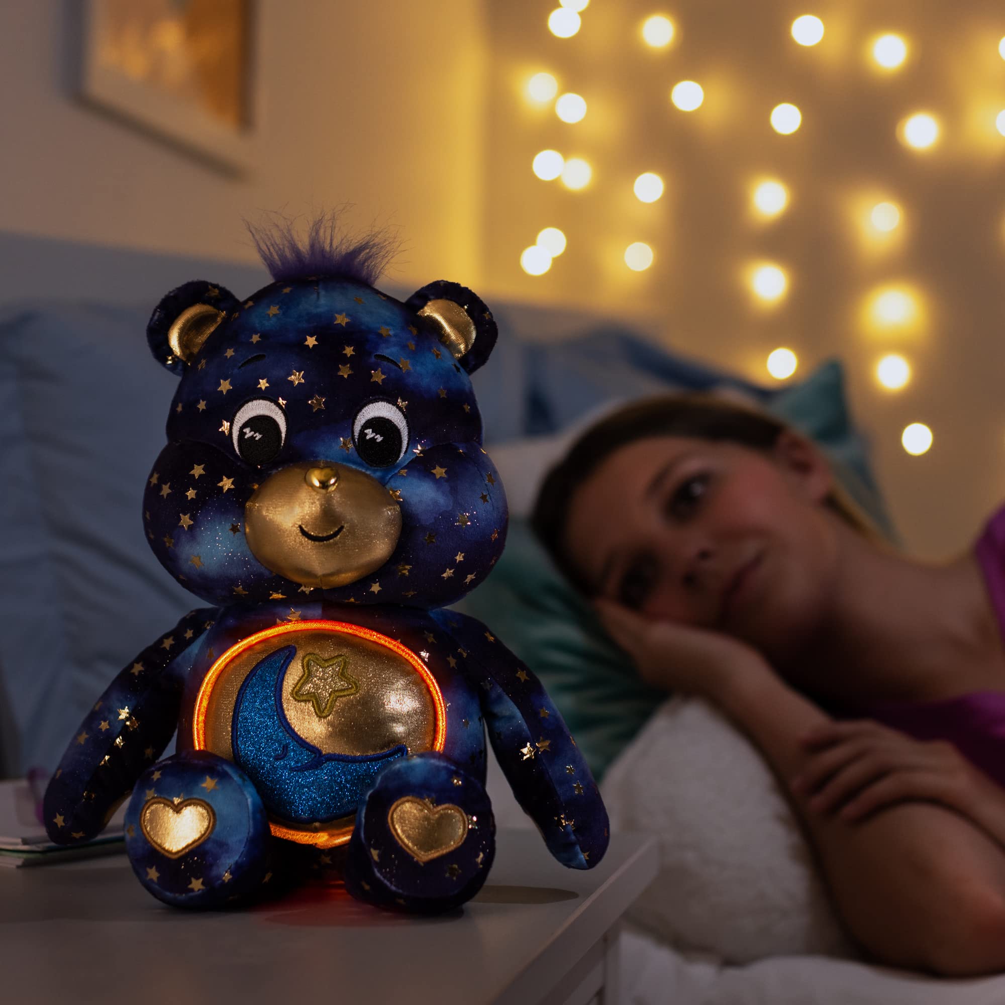 Care Bears Bedtime Bear Collector Edition - Light-Up Belly Plush Toy for Kids 4+ 2