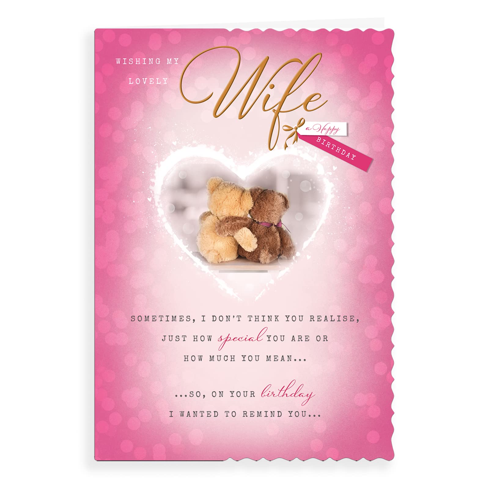 Avant Garde Studios Birthday Card for Wife | 9 x 6 Inches | Includes Envelope