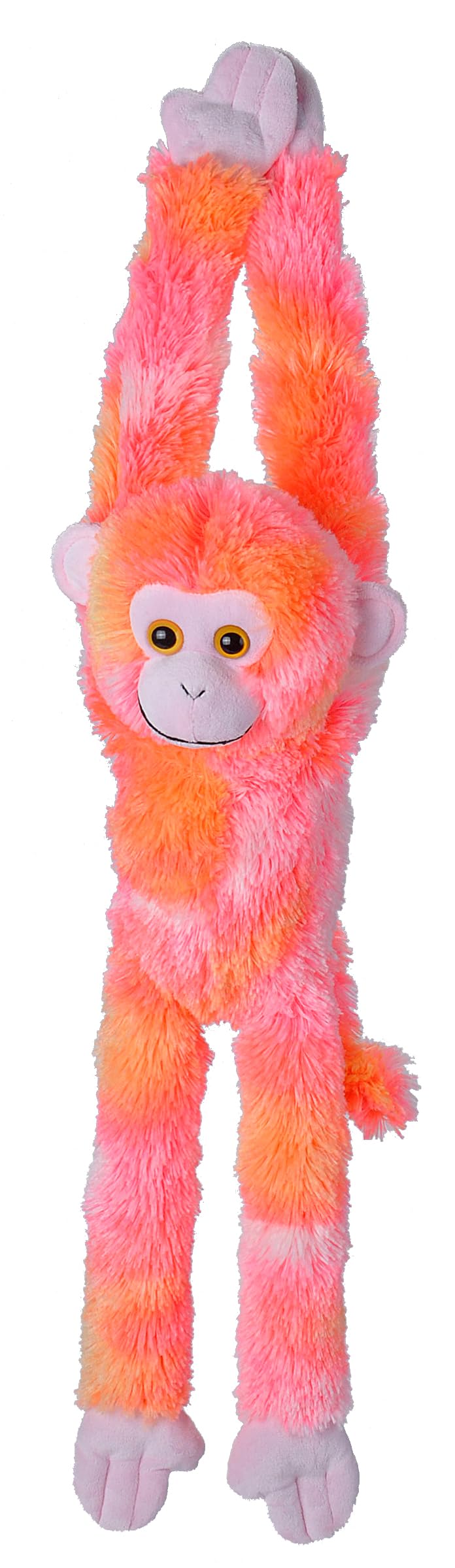 WILD REPUBLIC Hanging Monkey Plush - 20 Inch, Surface Washable, Pink Monkey 1