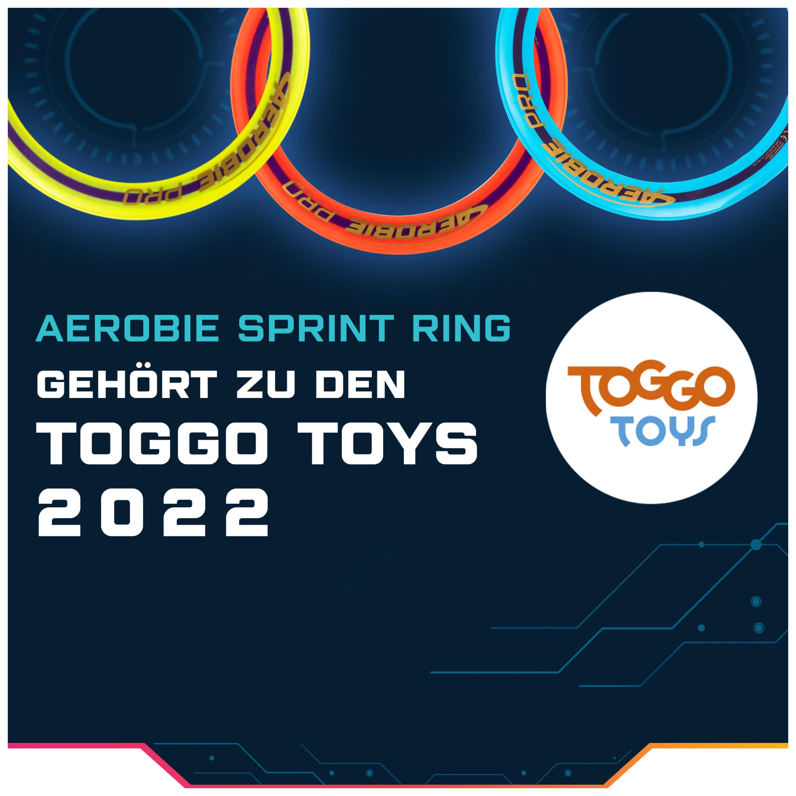 Aerobie Sprint Flying Ring - Precise Throwing | 25.4 cm Diameter | Orange 5