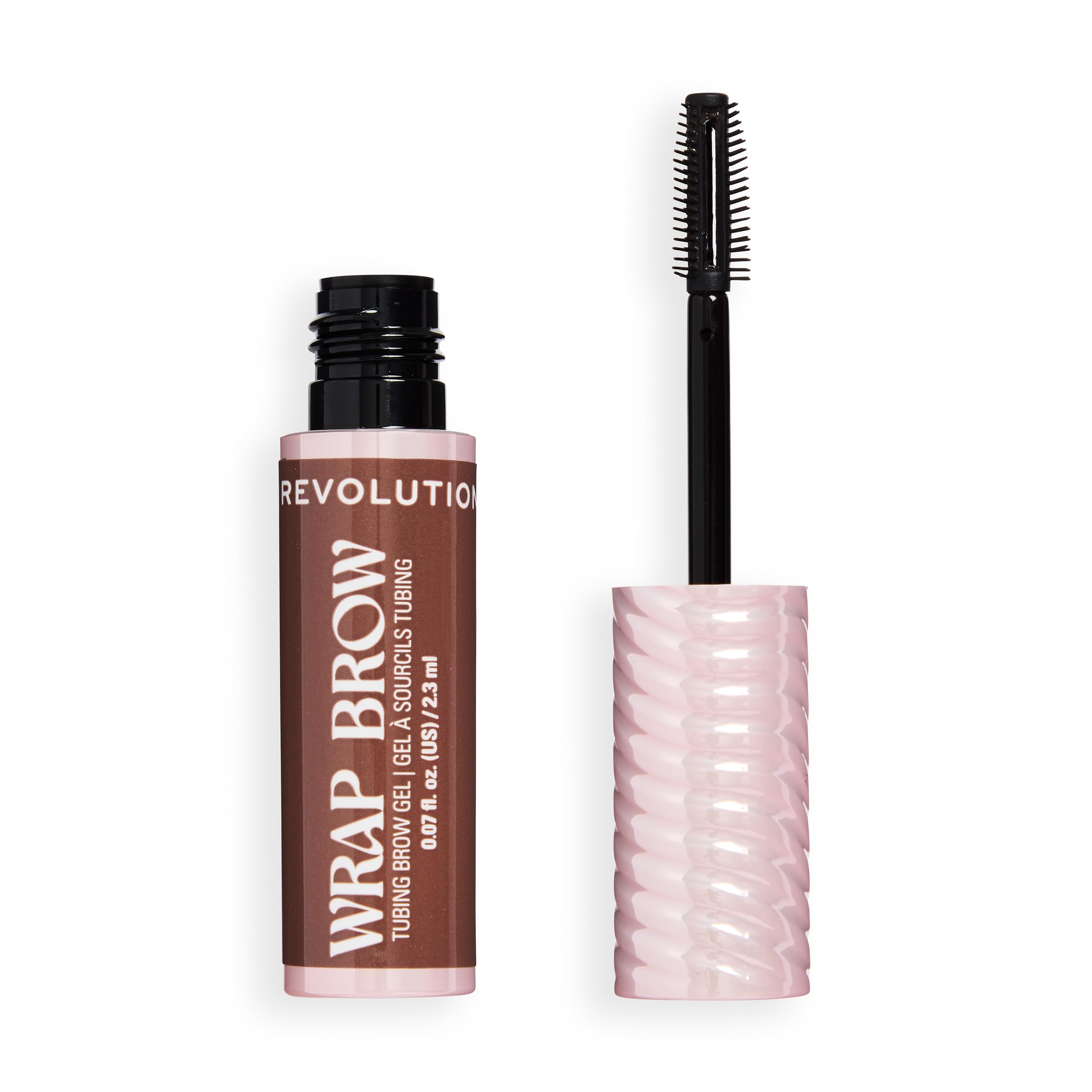 Revolution Beauty London Wrap Brow Tubing Gel - Shape & Sculpt, Dark Brown | Water-Resistant | 2.3 ml