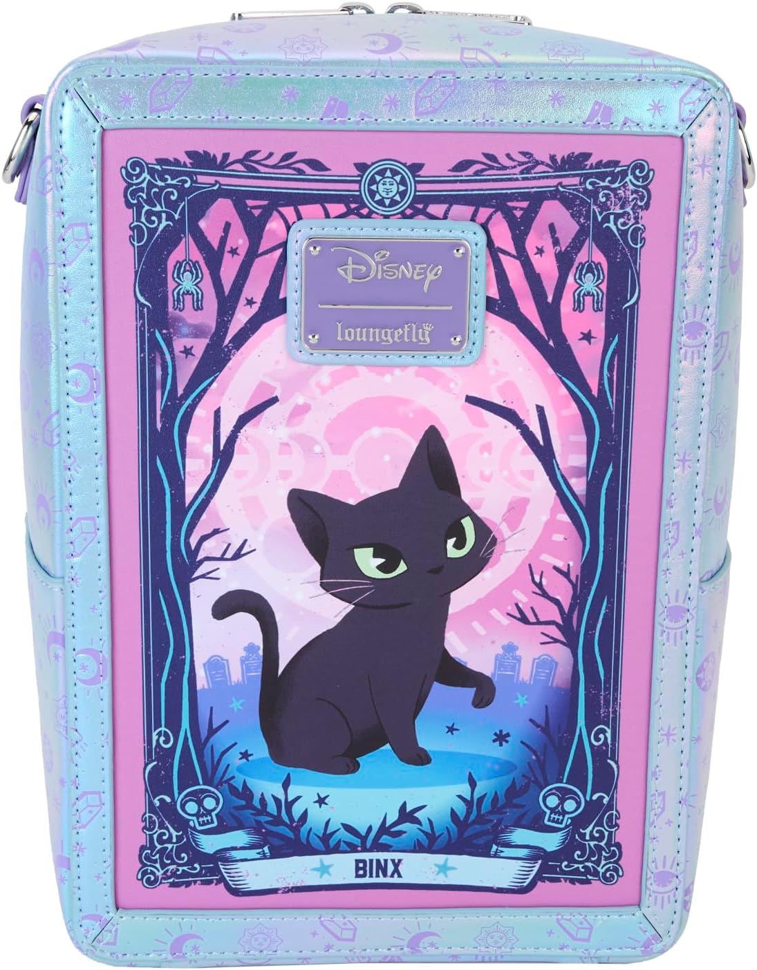 Loungefly Hocus Pocus Tarot Card Iridescent Crossbody Bag 4