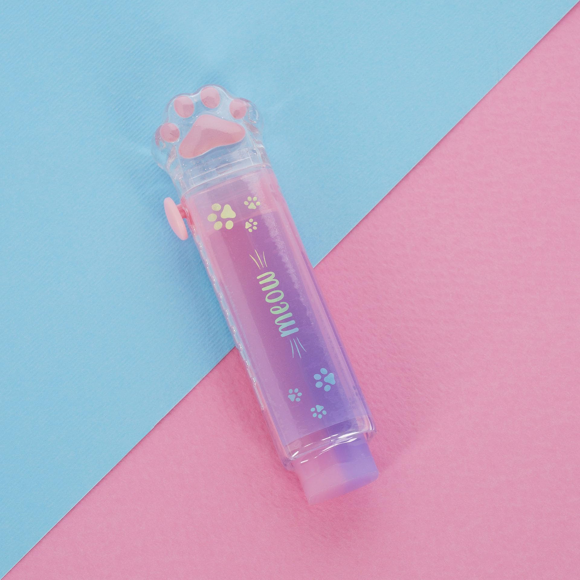 Legami Meow Retractable Eraser - Cat Paw Shaped Pencil Eraser for Kids 3