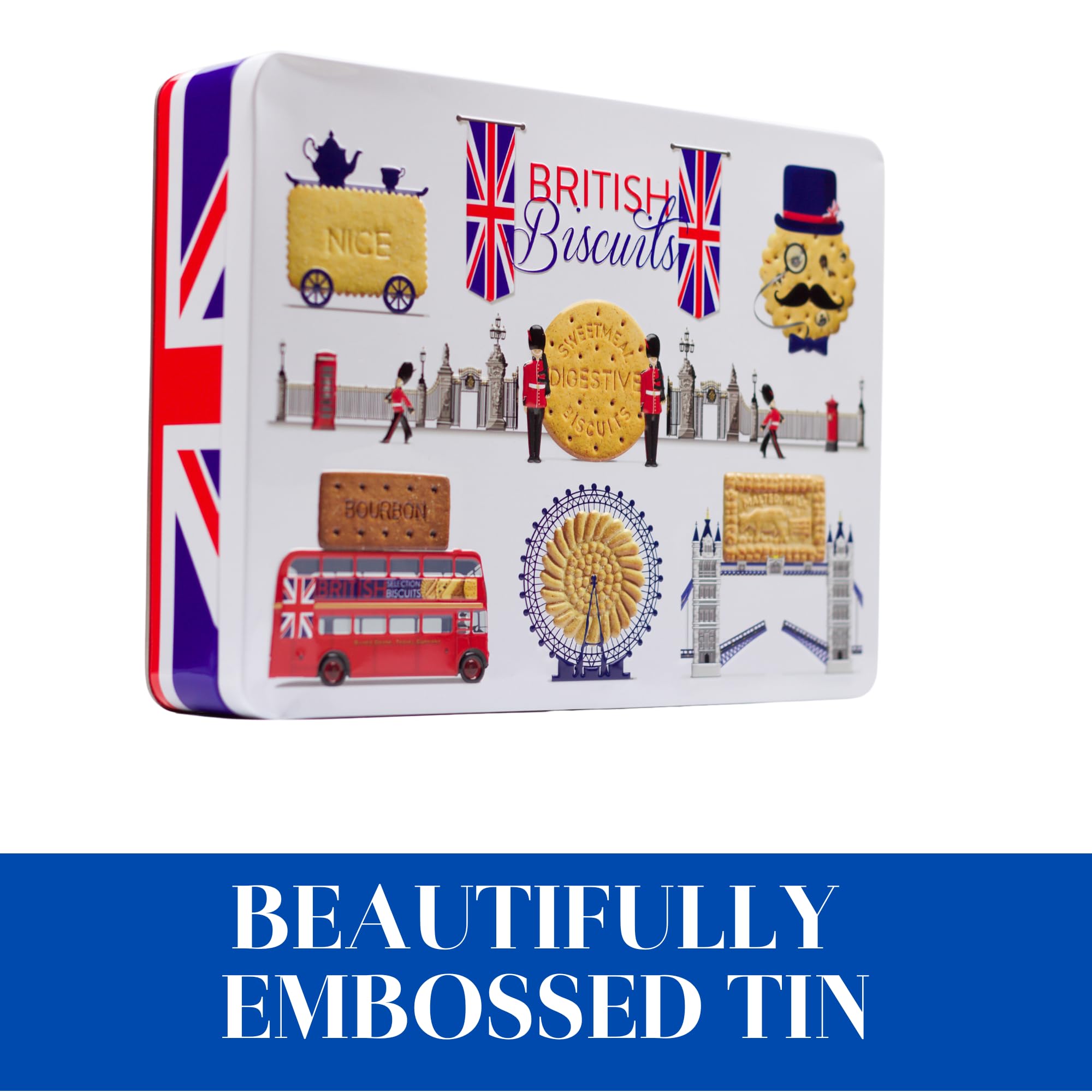 The Silver Crane co. British Biscuits Gift Set - 350g Assorted Traditional Biscuits in Collectible Tin 2