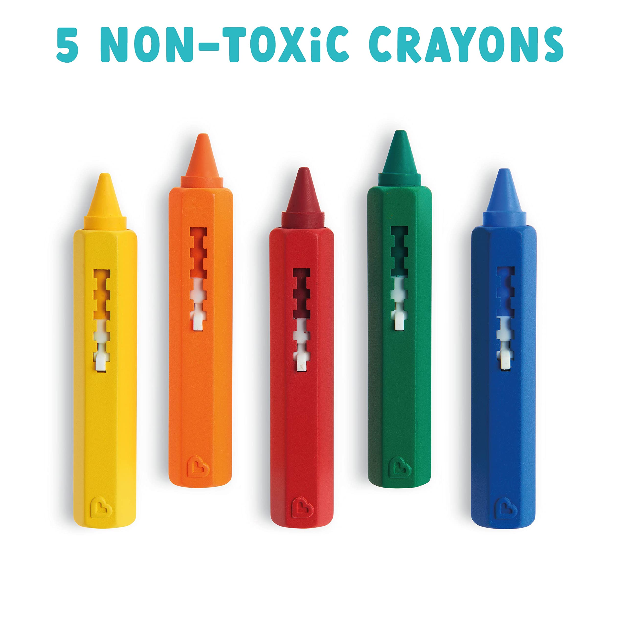 Munchkin Bath Time Toy Crayons - 5 Count Pack | Encourages Creativity & Coordination 3