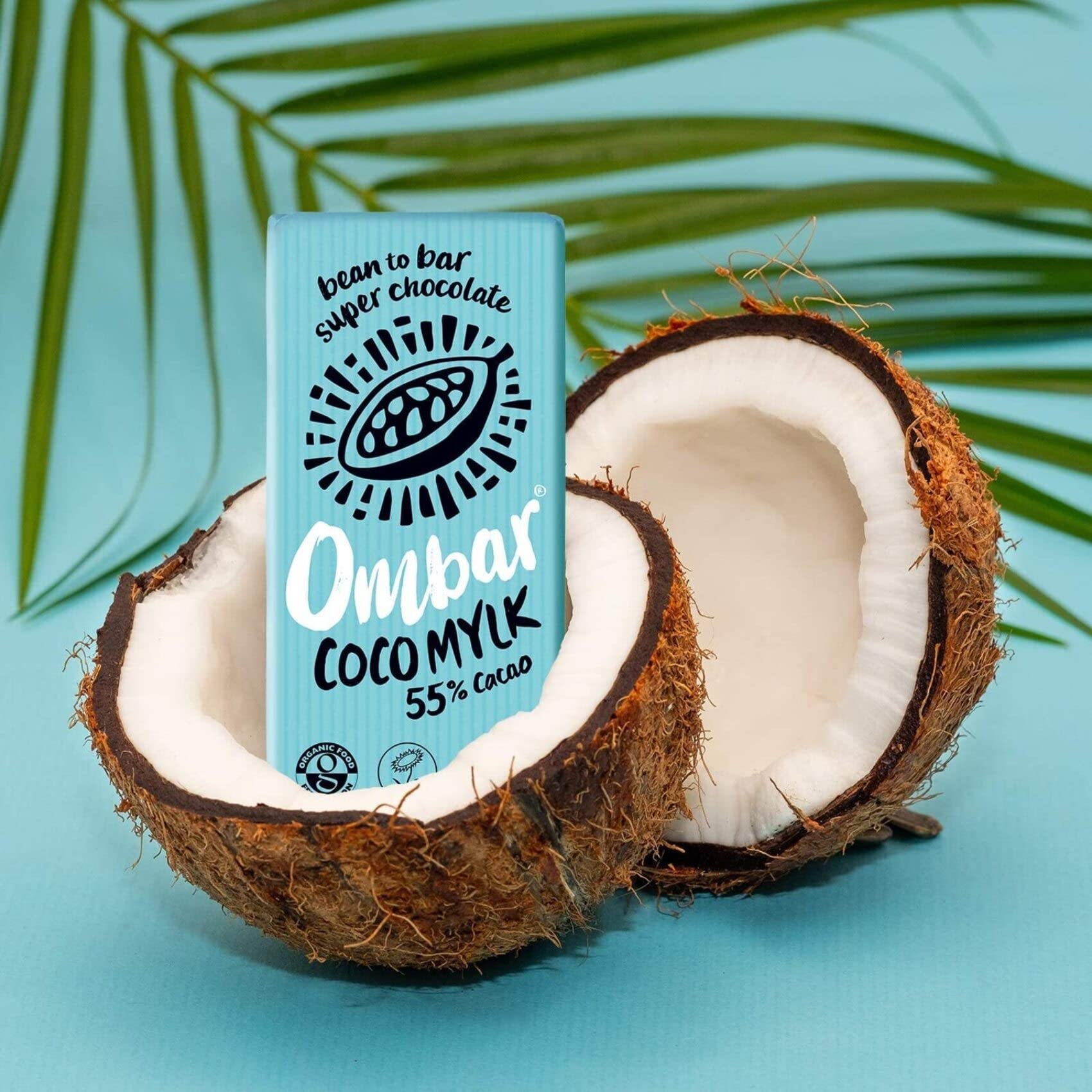Ombar Coco M"lk 55% Cacao Vegan Chocolate Bar (70g x 10) - Organic Dairy-Free Treat 5