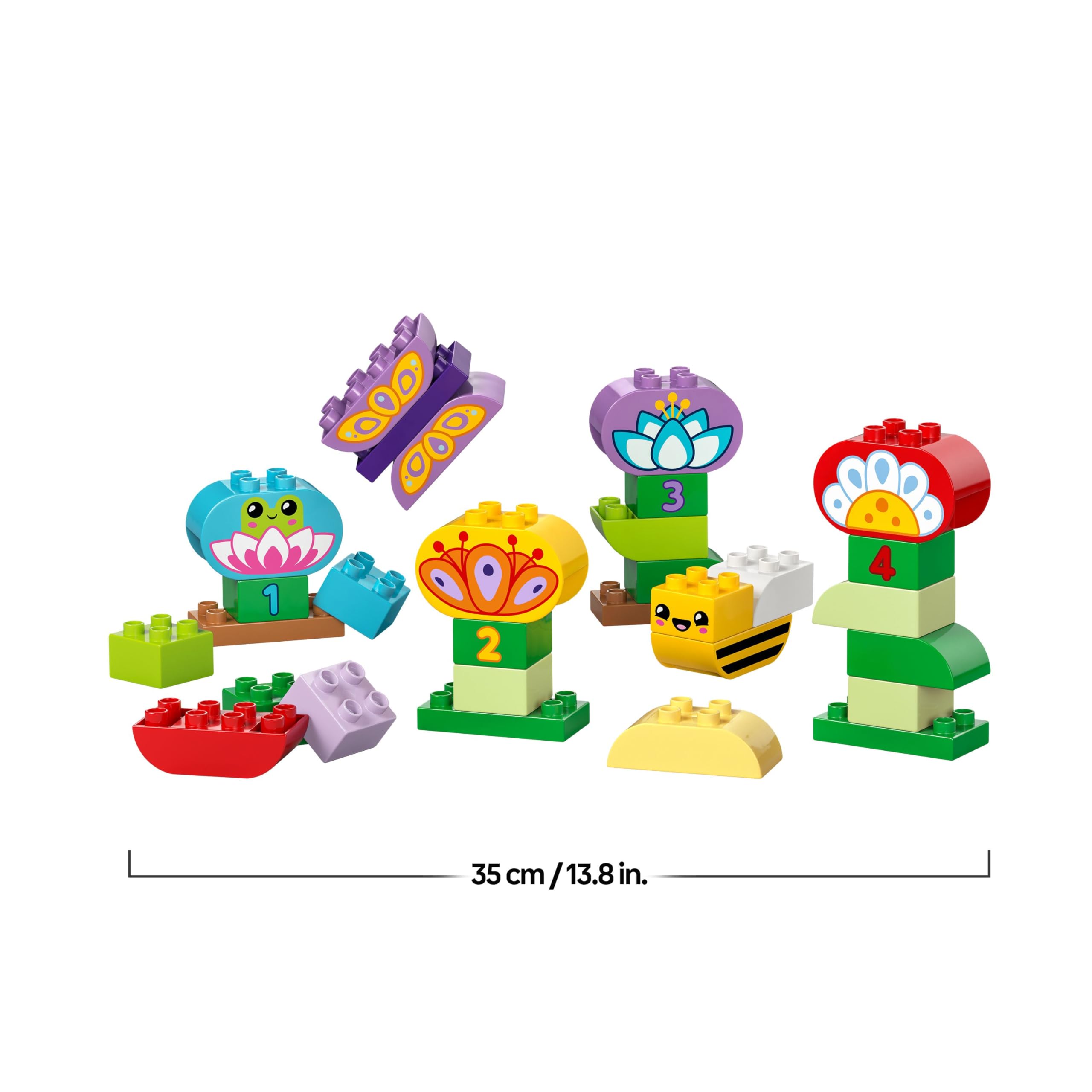 LEGO DUPLO Creative Garden & Flowers Stacking Toy 10444 - 45 Pieces | Ages 2+ | Multicolor 9